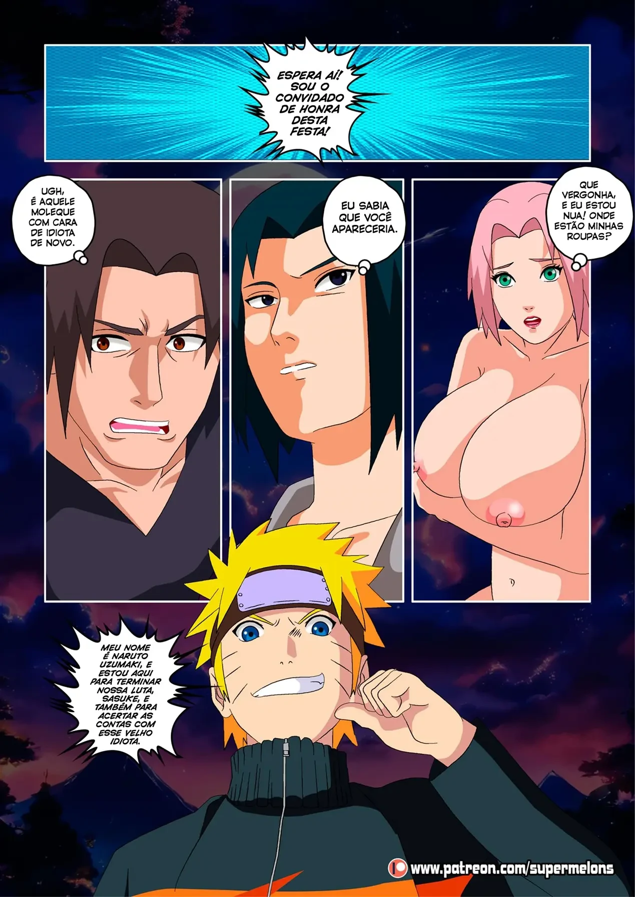 O Cometa Vermelho – Gozando Dentro – Desenho Erótico