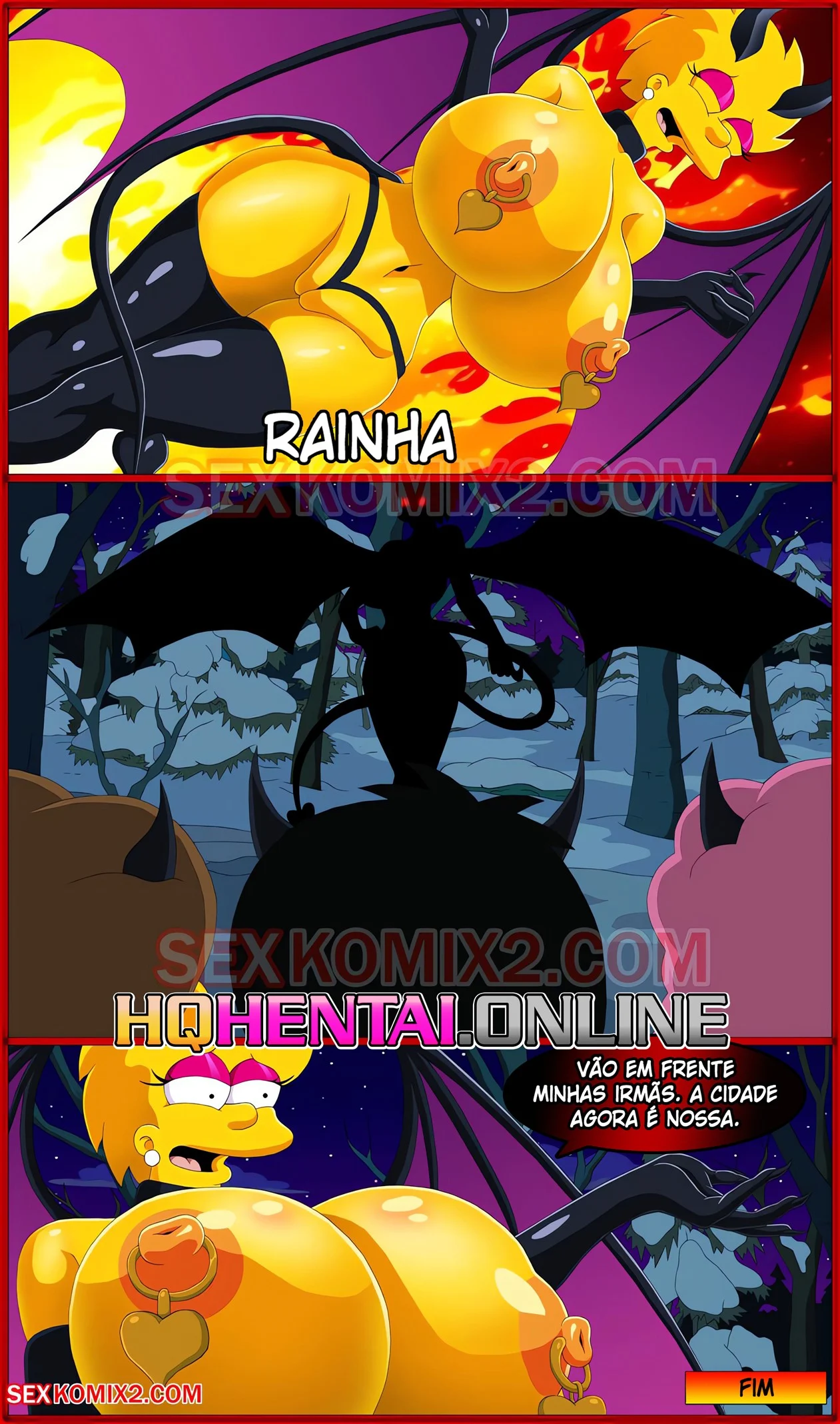 O culto das bruxas pervertidas – Lisa Simpson Hentai – Português do Brasil
