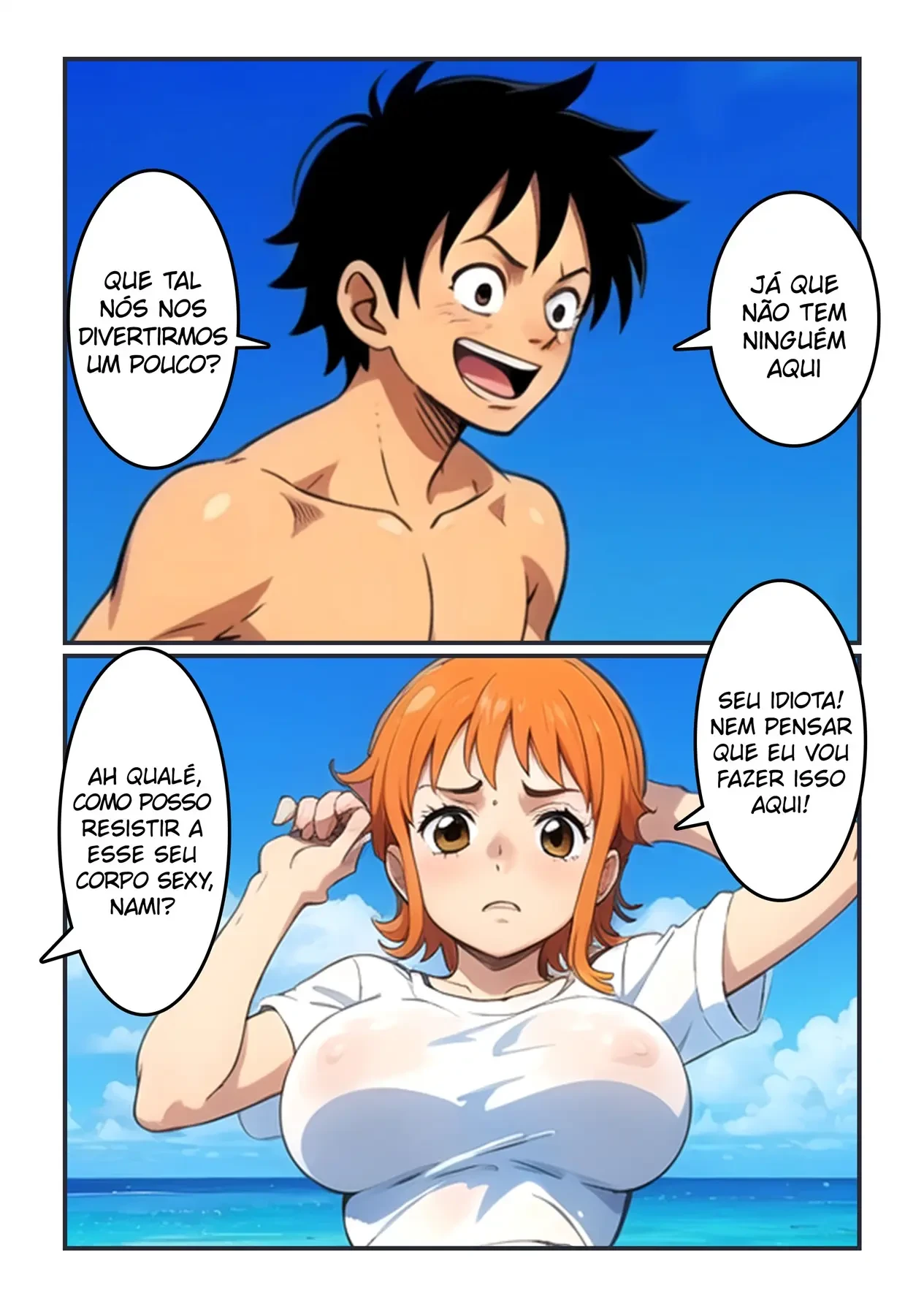 O Desejo Ardente de Luffy – hentai sem censura – Completo