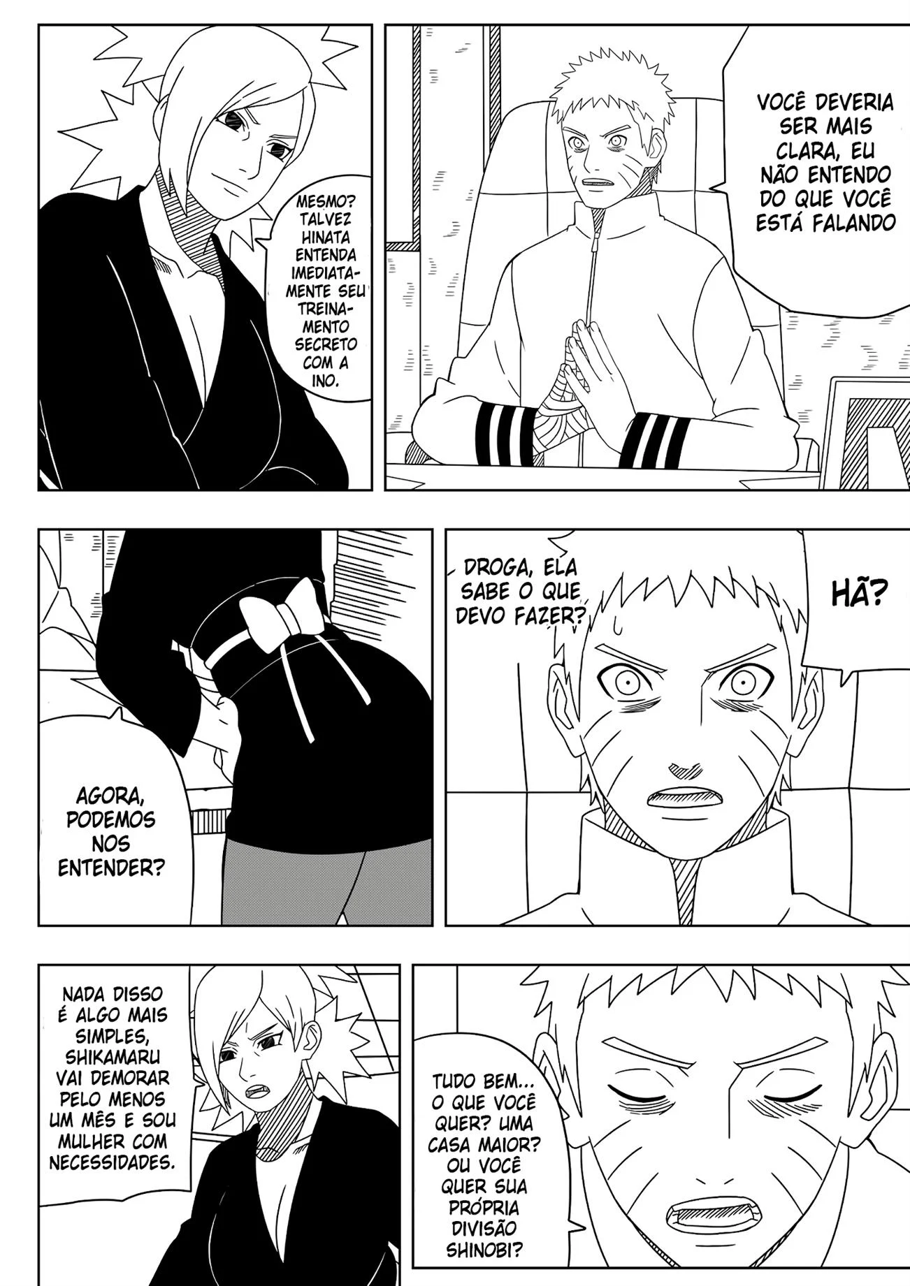 O desejo de Naruto – Hanabi Hentai – Desenho Erótico