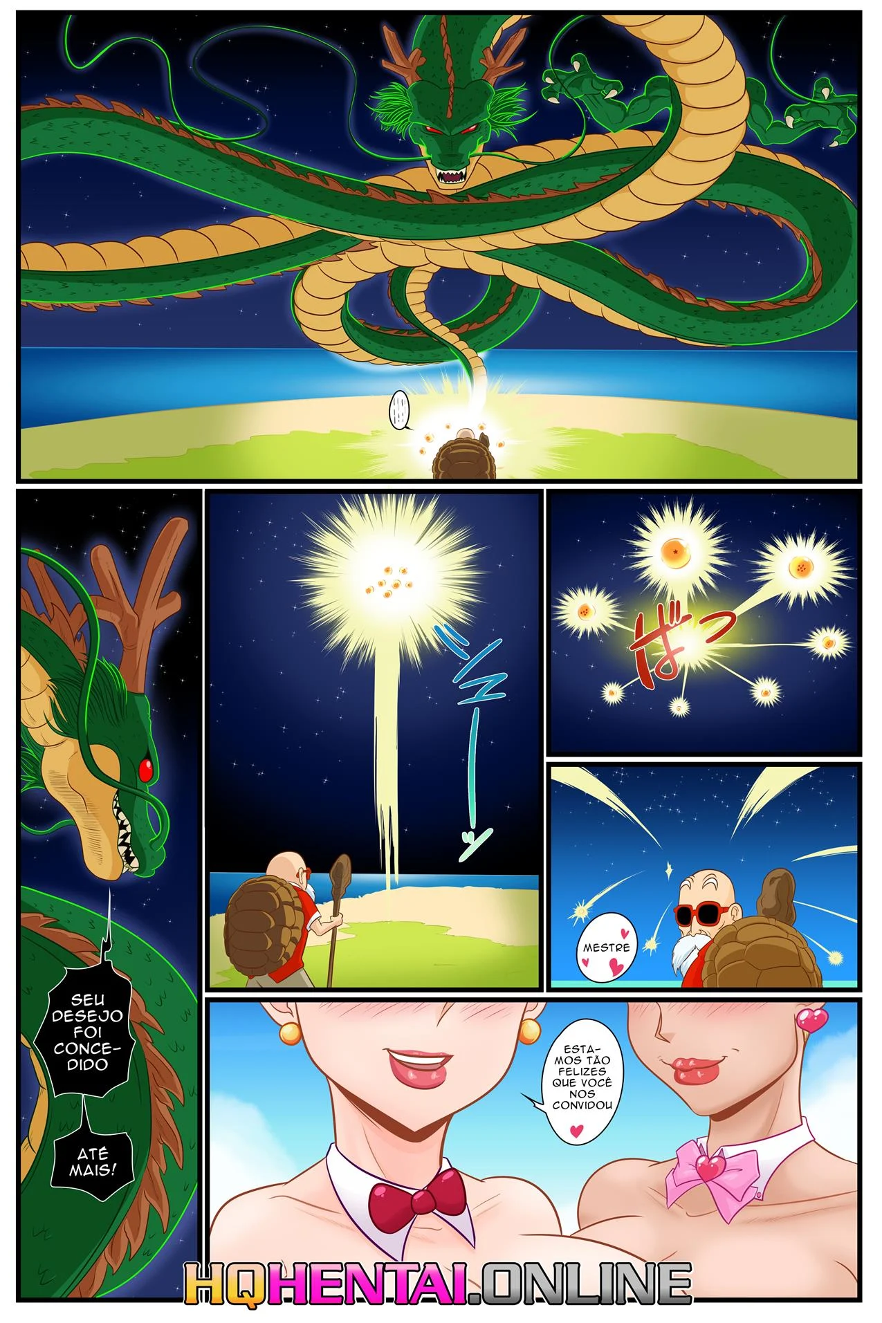 O desejo do Mestre Kame – Boquete – Desenho Erótico