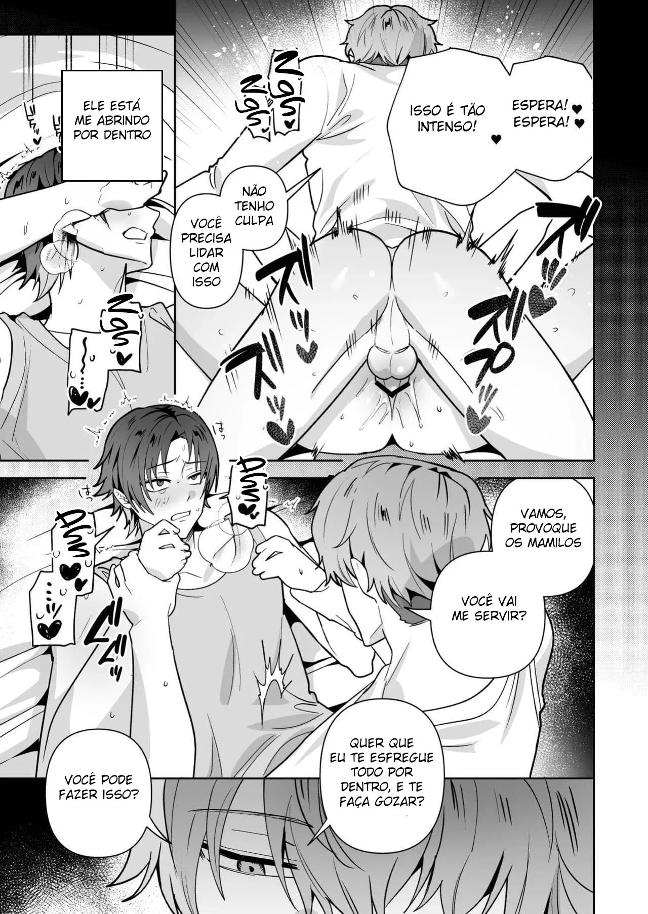 O Grandão Malvado - Yaoi Quadrinho porno