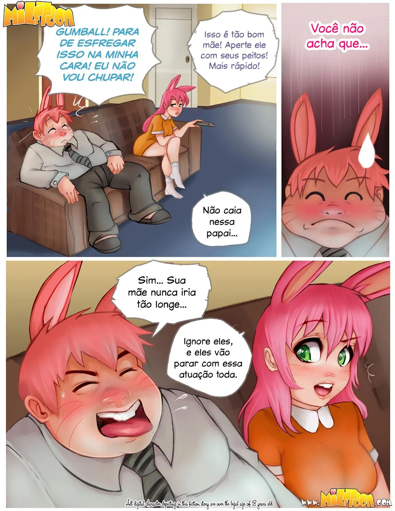 O incrível mundo de Gumass – Gozando Dentro – Desenho Erótico