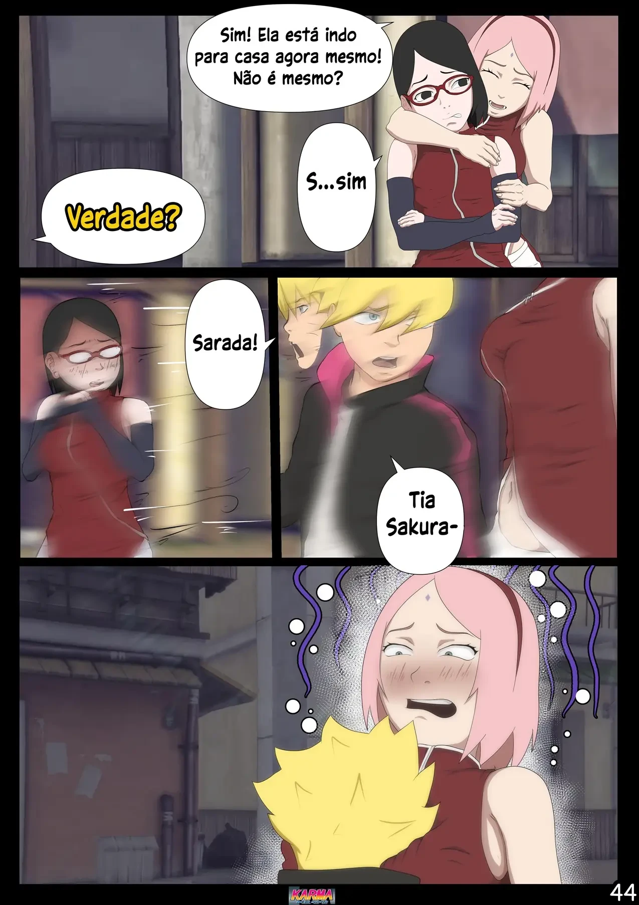 O karma de Boruto 2 – MILF – Desenho Erótico