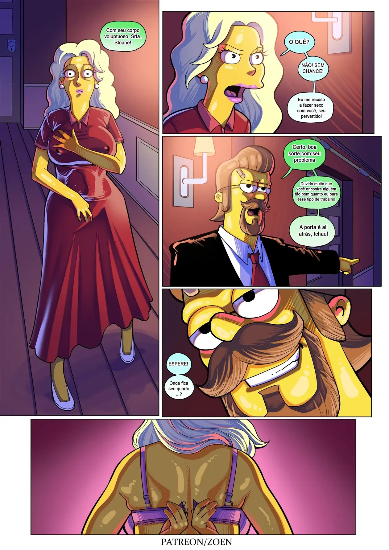 O Lado Oculto de Ned – Simpsons Pornô – Quadrinho Completo