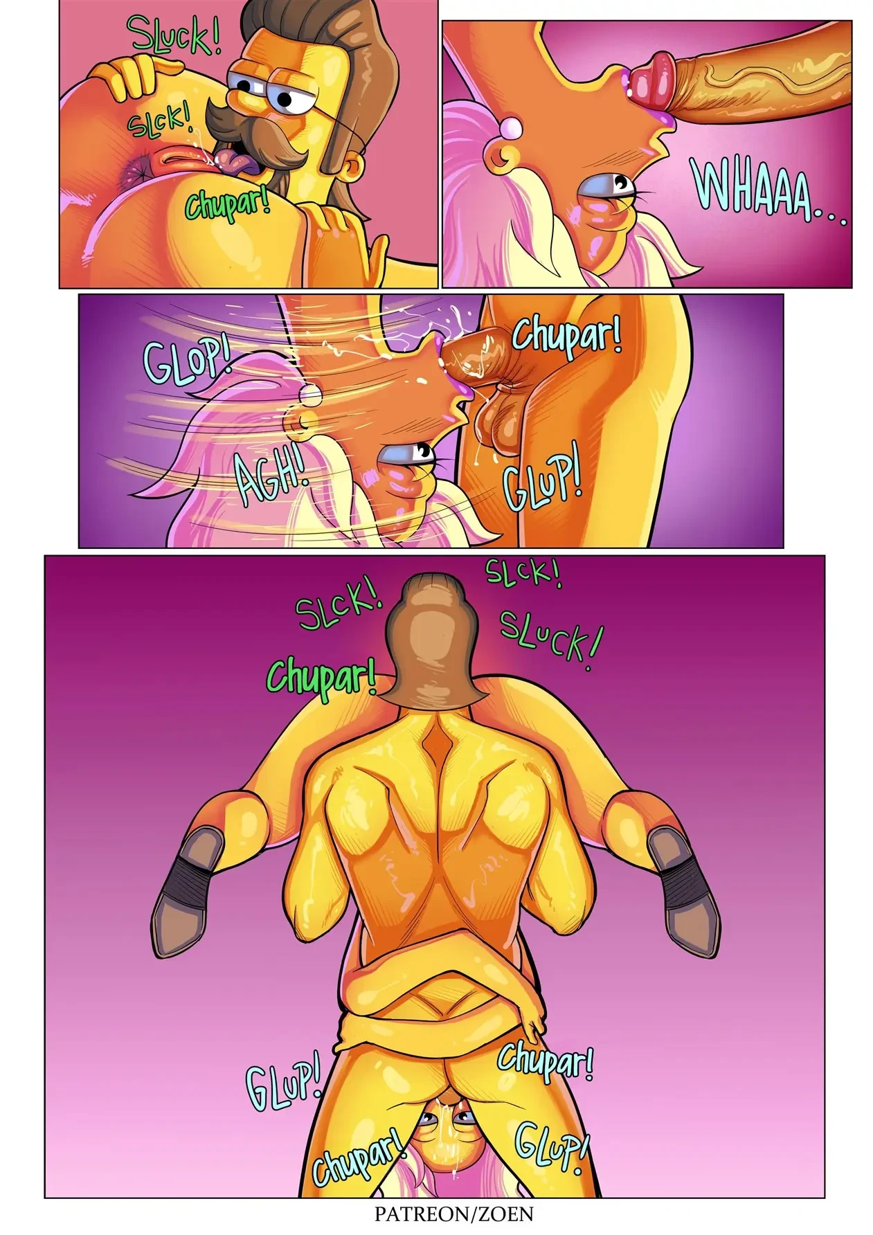 O Lado Oculto de Ned – Simpsons Pornô – Quadrinho Completo