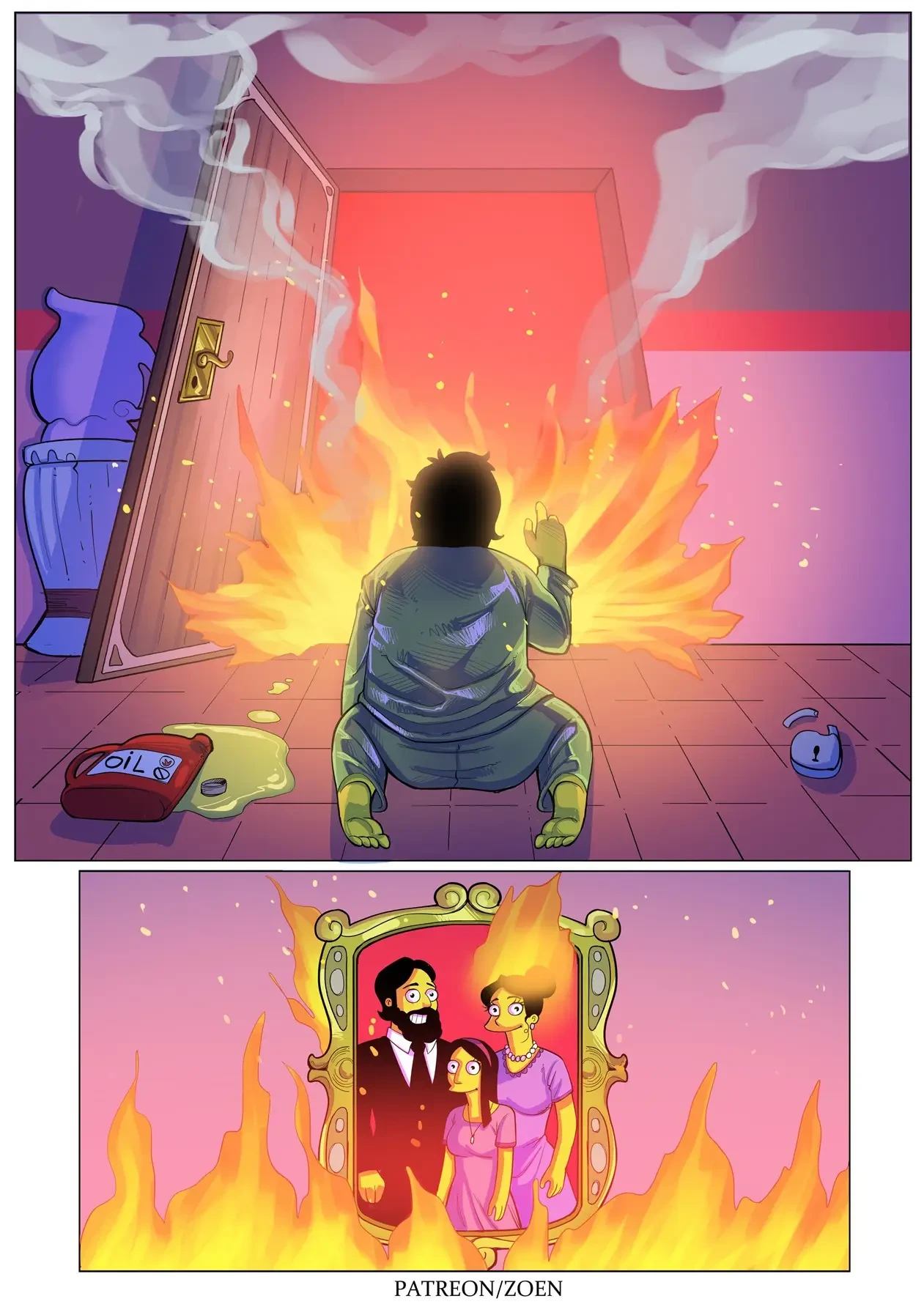 O Lado Oculto de Ned – Simpsons Pornô – Quadrinho Completo