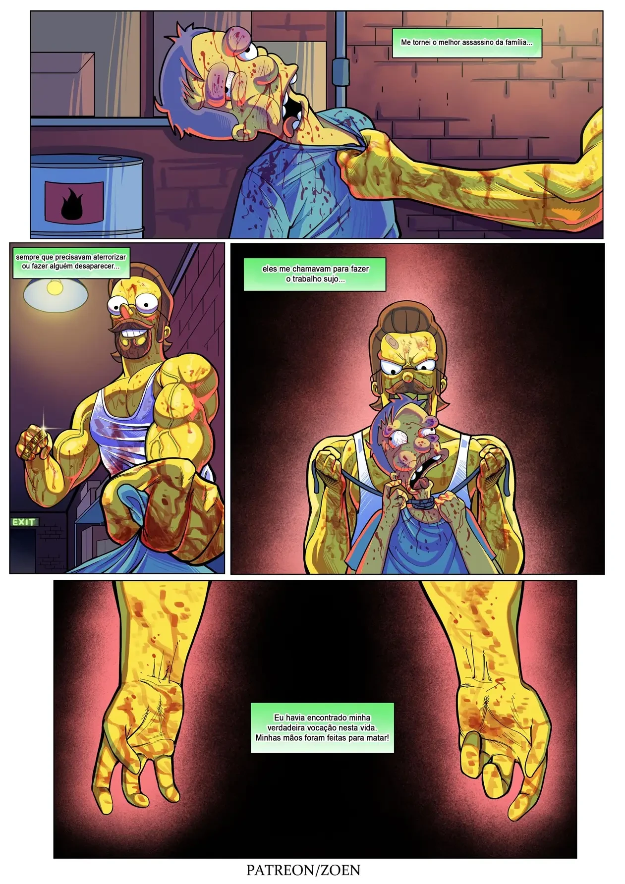 O Lado Oculto de Ned – Simpsons Pornô – Quadrinho Completo