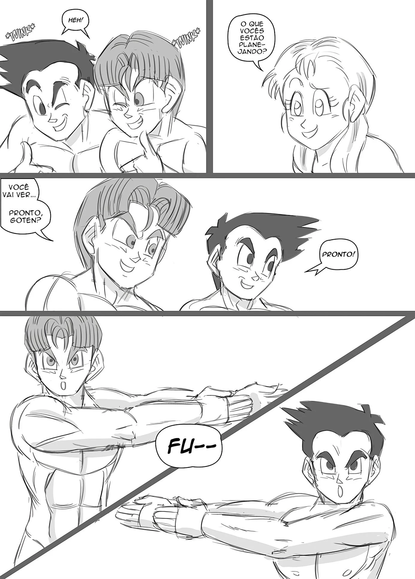 O menage com Marron – Peitões – HQ em Português