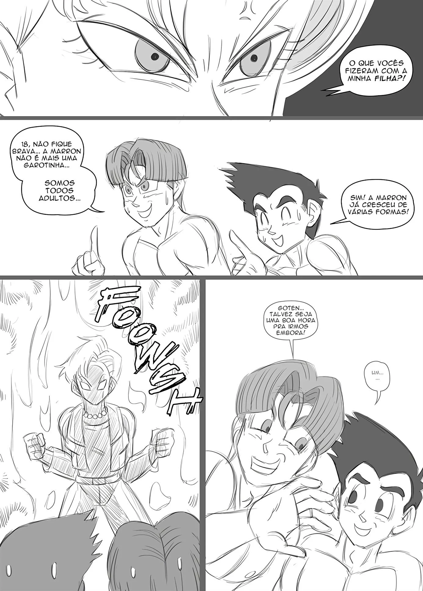 O menage com Marron – Peitões – HQ em Português