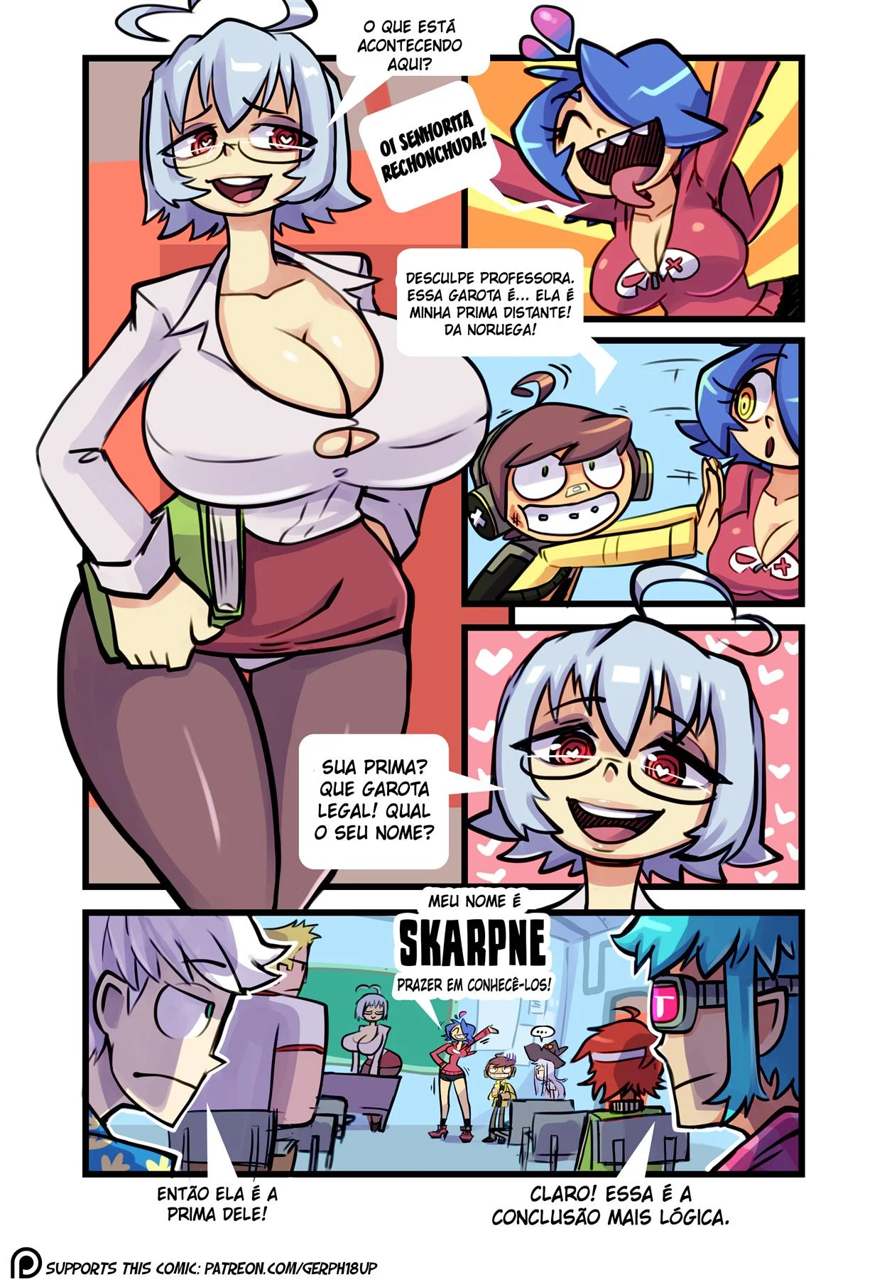 O Mundo da Skarp 2 – Bukkake – PT-BR