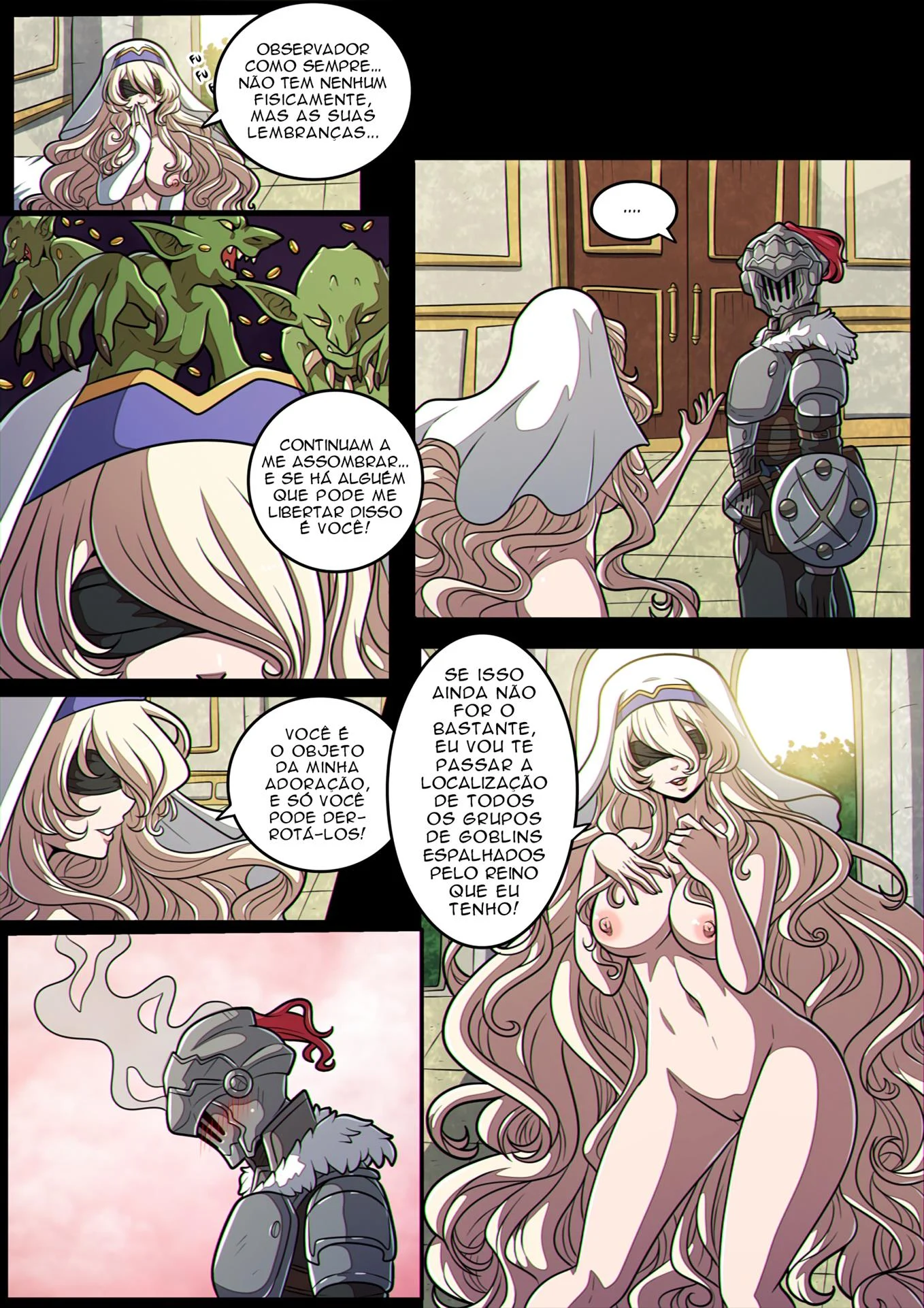 O pedido da donzela carente – Goblin Slayer Hentai – HQ em Português