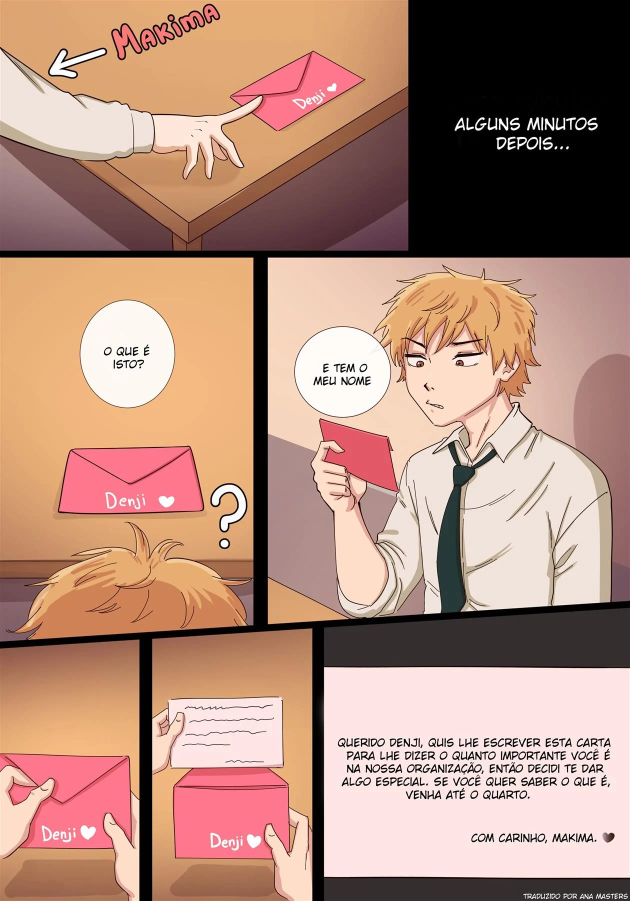 O Presente de Makima para Denji – Gozando Dentro – Desenho Erótico