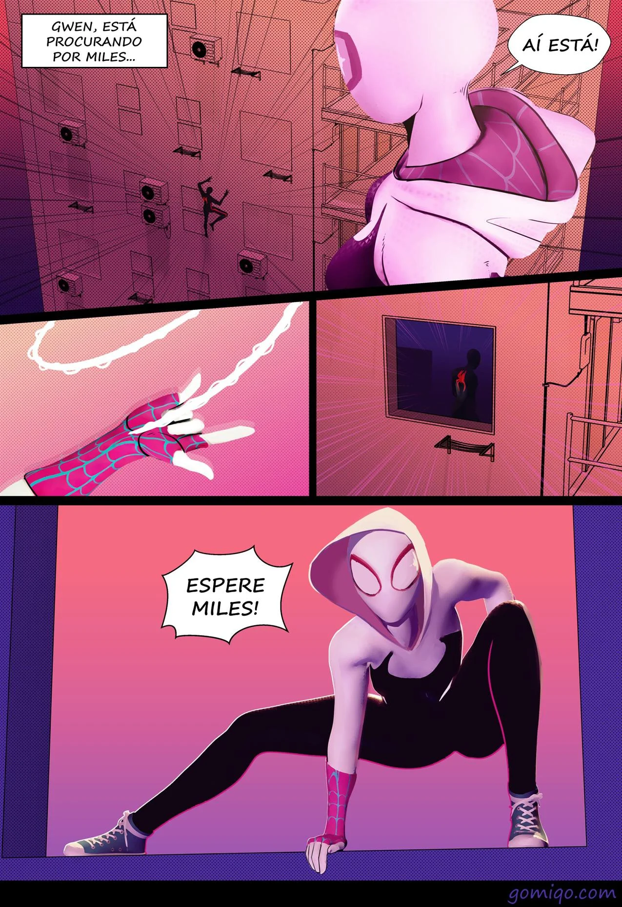 O Reencontro dos Aranhas – Quadrinhos Eróticos – Desenho de Sexo