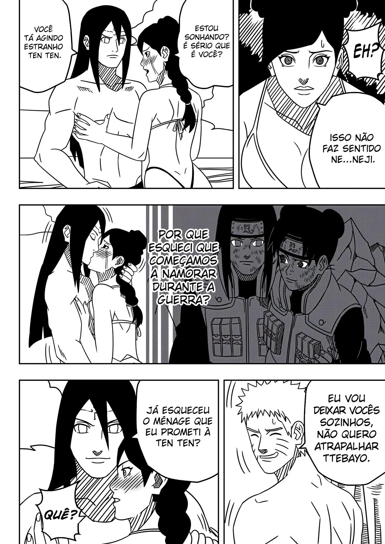 O Sonho Pervertido de Ten Ten – Hentai – Quadrinho Completo