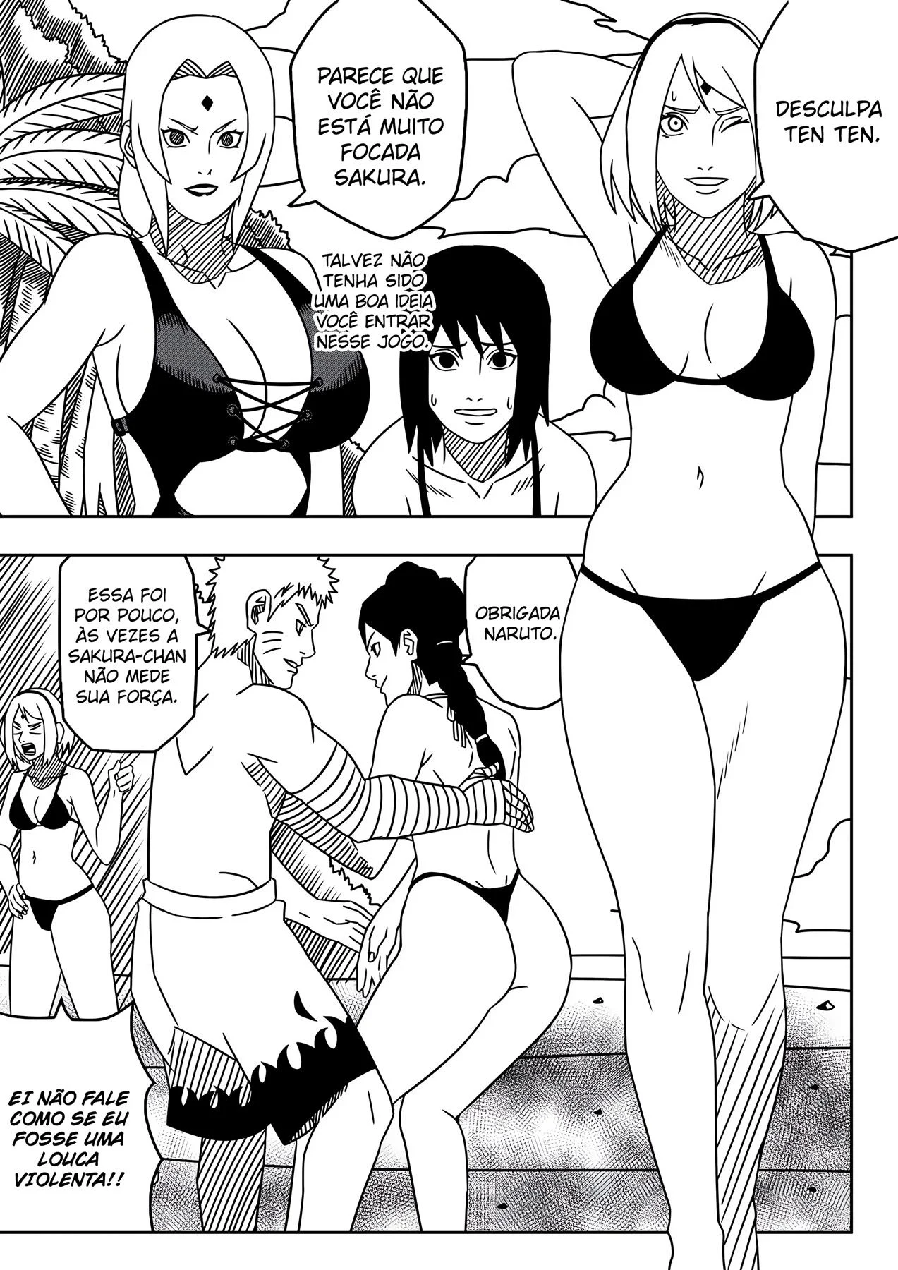 O Sonho Pervertido de Ten Ten – Hentai – Quadrinho Completo