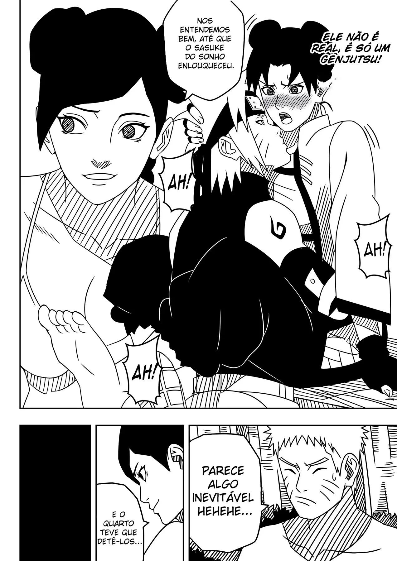 O Sonho Pervertido de Ten Ten – Hentai – Quadrinho Completo