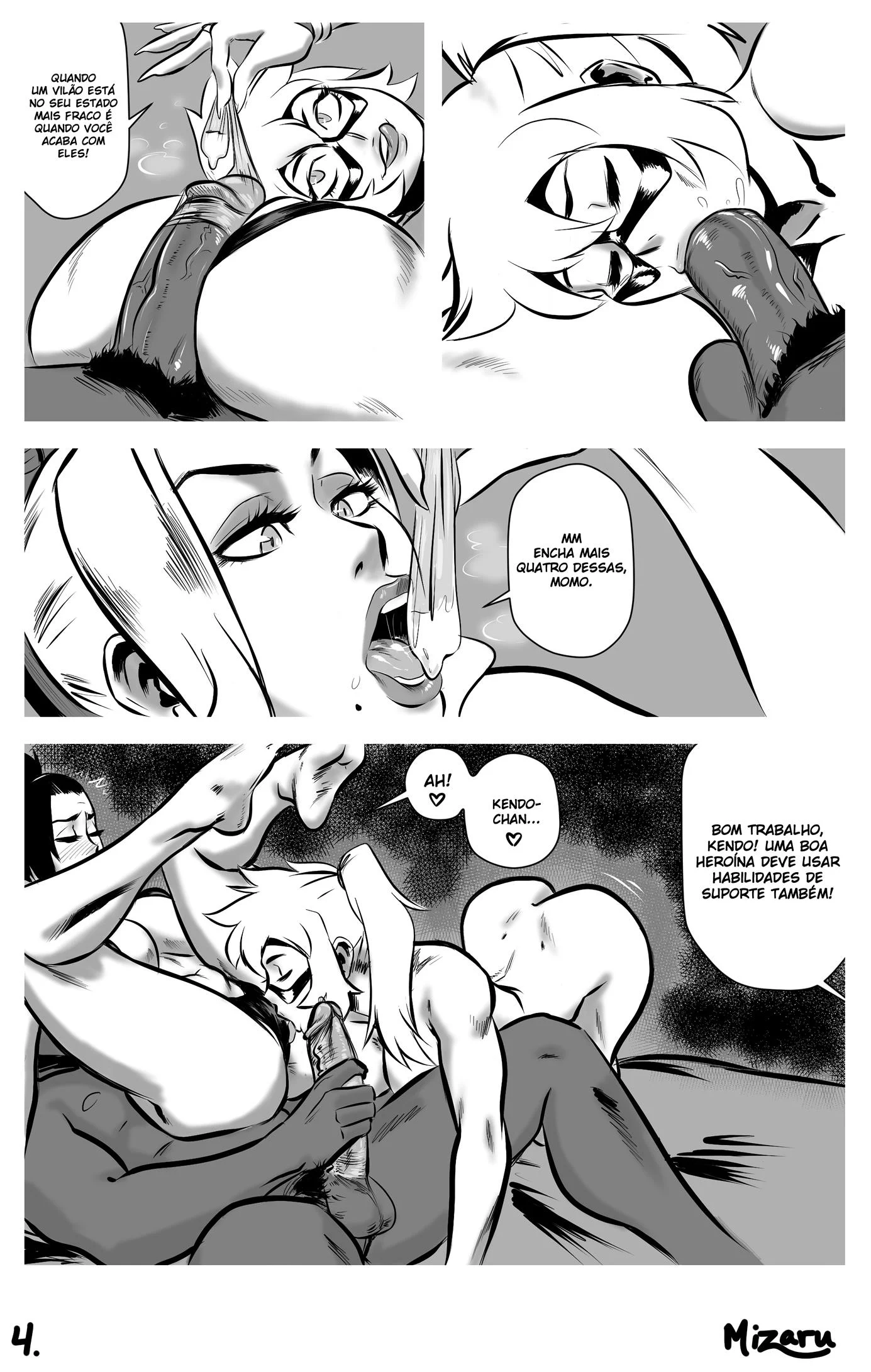 O teste das heroínas – HQ Hentai – Versão Traduzida