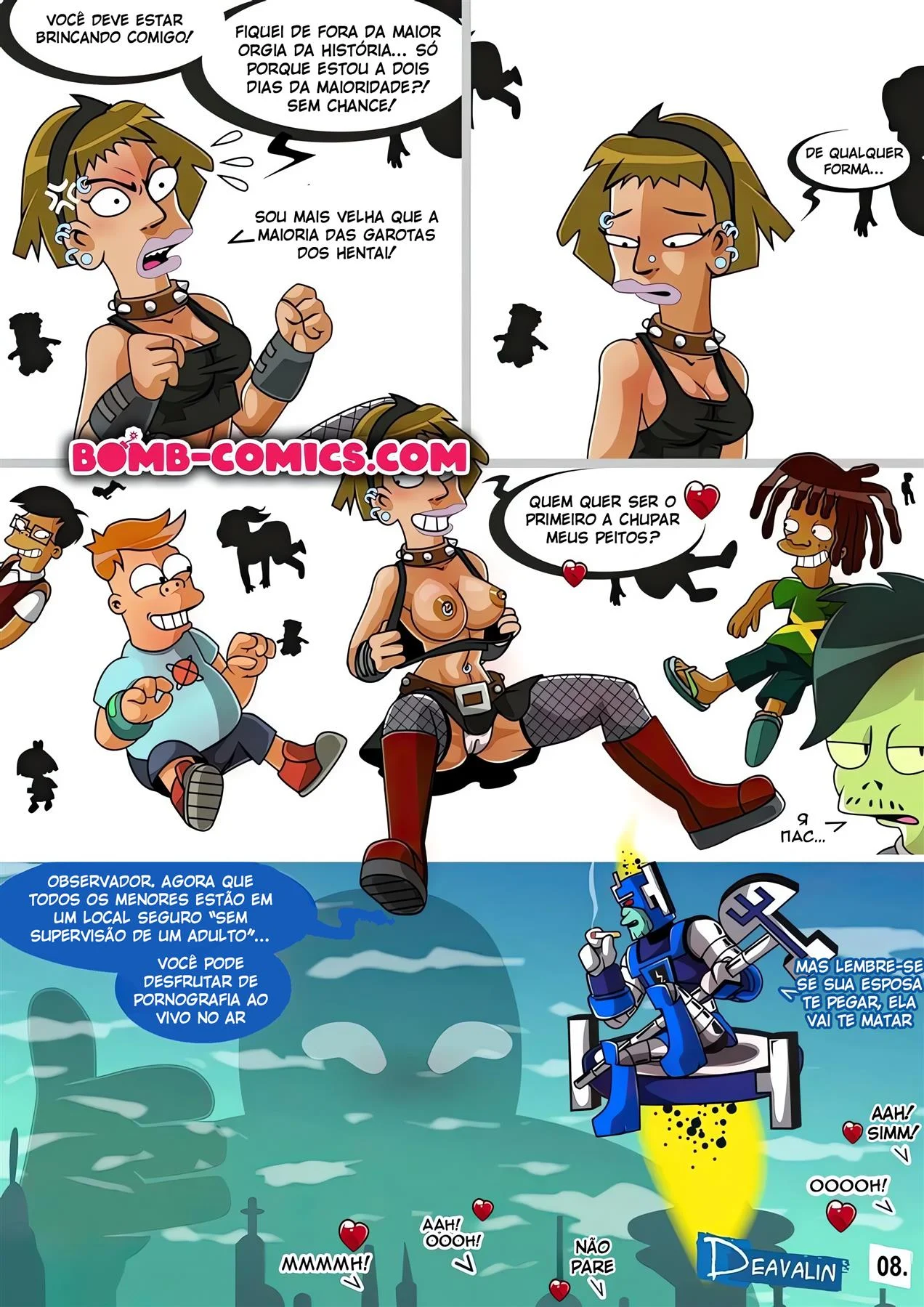 Orgia Para Salvar a Terra – hentai sem censura – Desenho Erótico