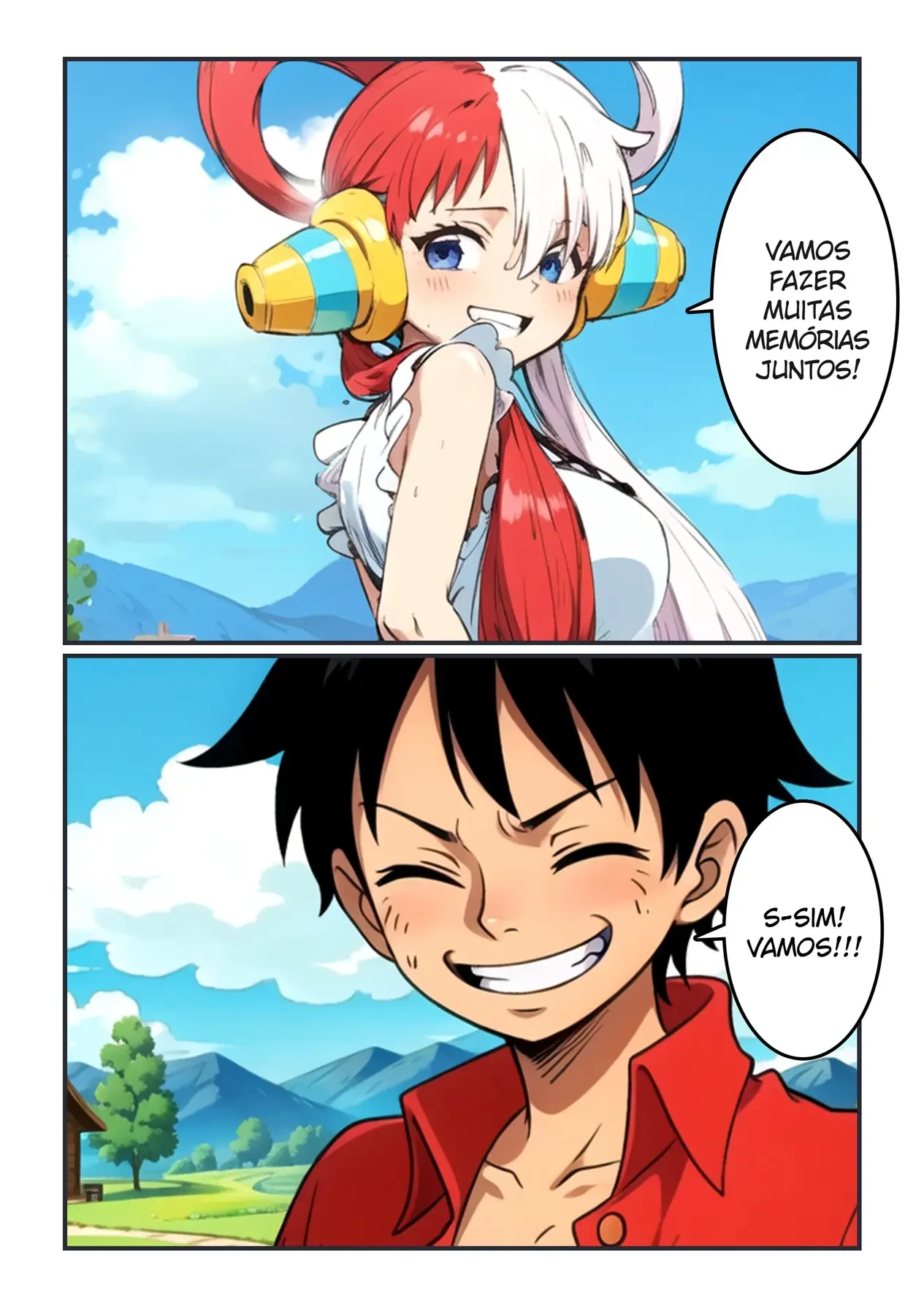 Os Laços de Luffy e Uta – hentai sem censura – Atualizado