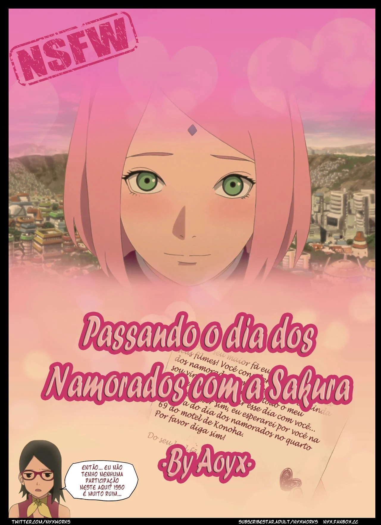 Passando o dia dos namorados com a Sakura – Peitões – Sexo em Desenho