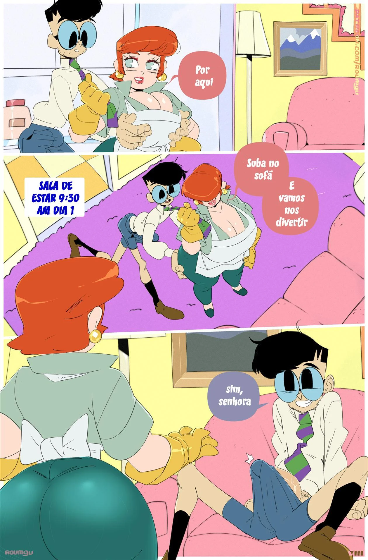 Pesquisas com a Mãe de Dexter – Anal – Quadrinho Completo