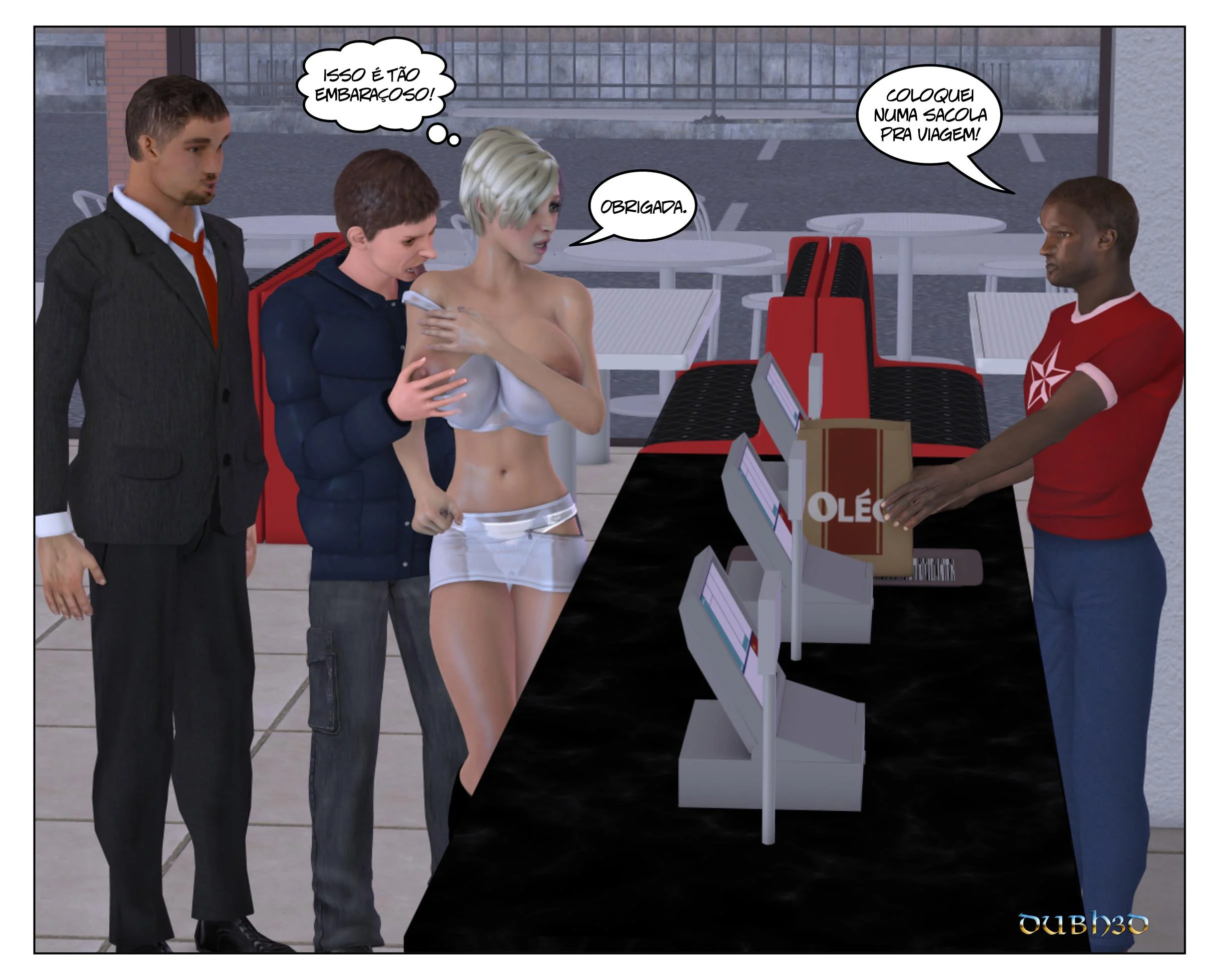 Policial Negão Comendo a Loira – Boquete – Completo