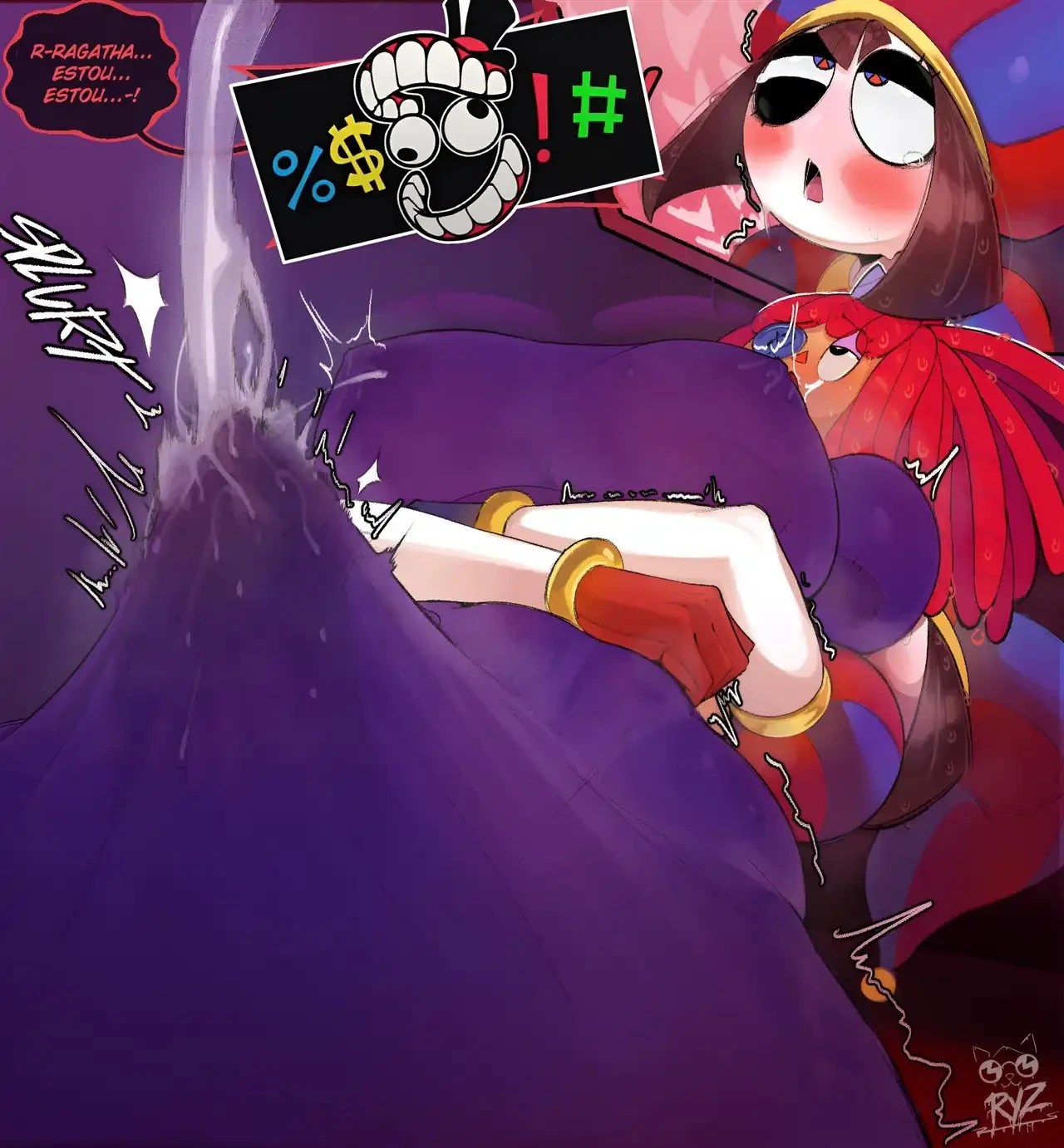 Pomni e Ragatha se Distraindo – Peitões – Versão PT-BR