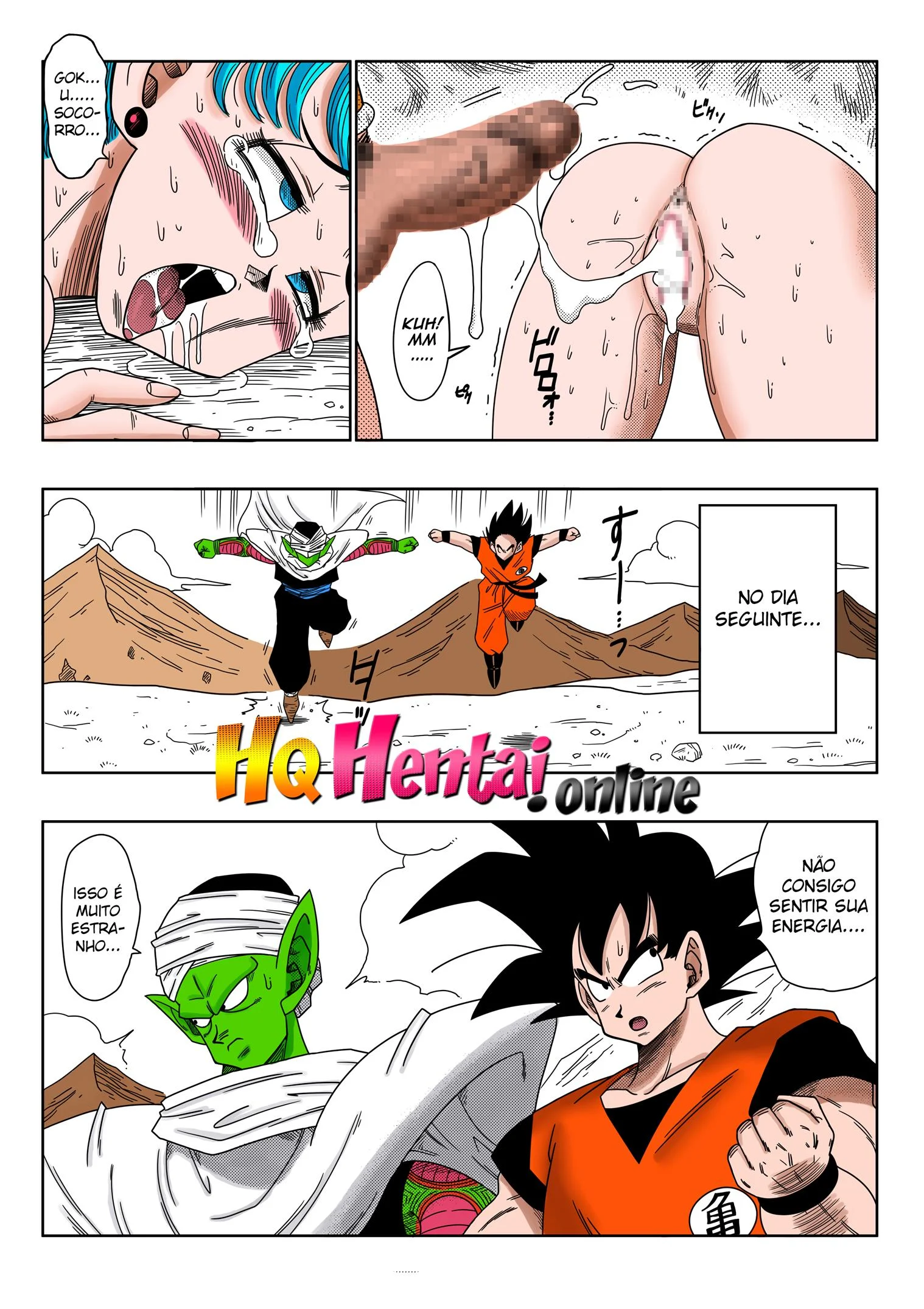 Raditz fodendo Bulma – Pau Grande – Quadrinho Completo