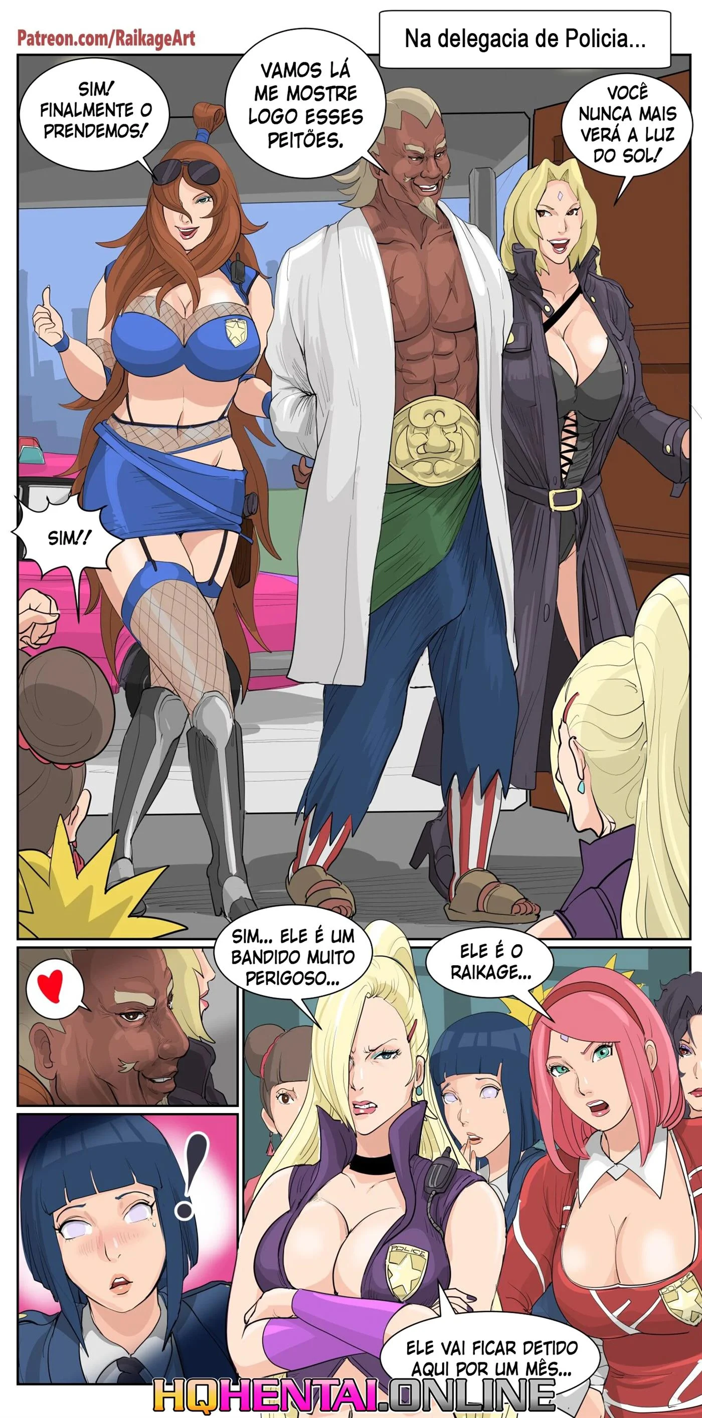 Raikage na delegacia das kunoichis – Peitões – Completo