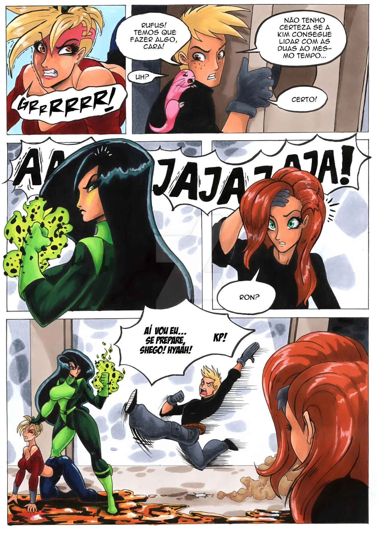 Ron Stoppable e seus novos bichinhos de estimação – Shego Hentai – PT-BR