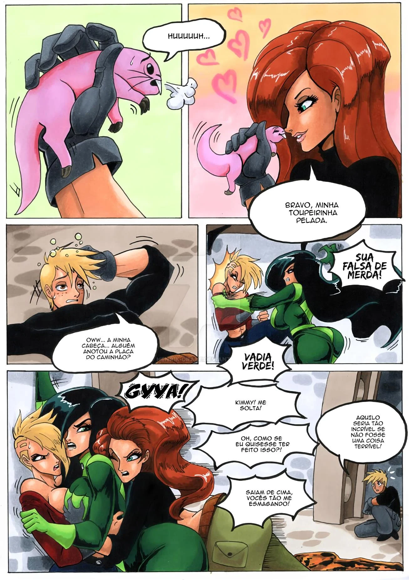 Ron Stoppable e seus novos bichinhos de estimação – Shego Hentai – PT-BR
