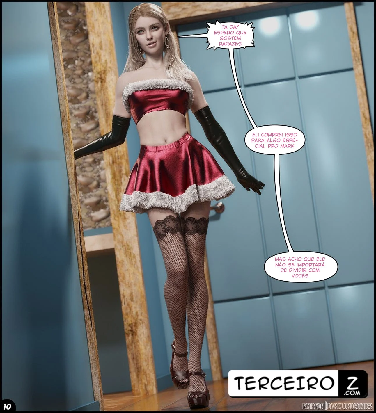 Rose Goes Skiing – Hentai Interracial – Quadrinho Completo