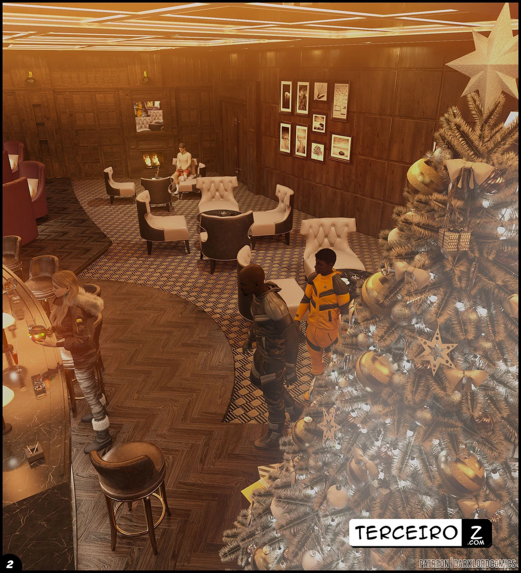 Rose Goes Skiing – Hentai Interracial – Quadrinho Completo