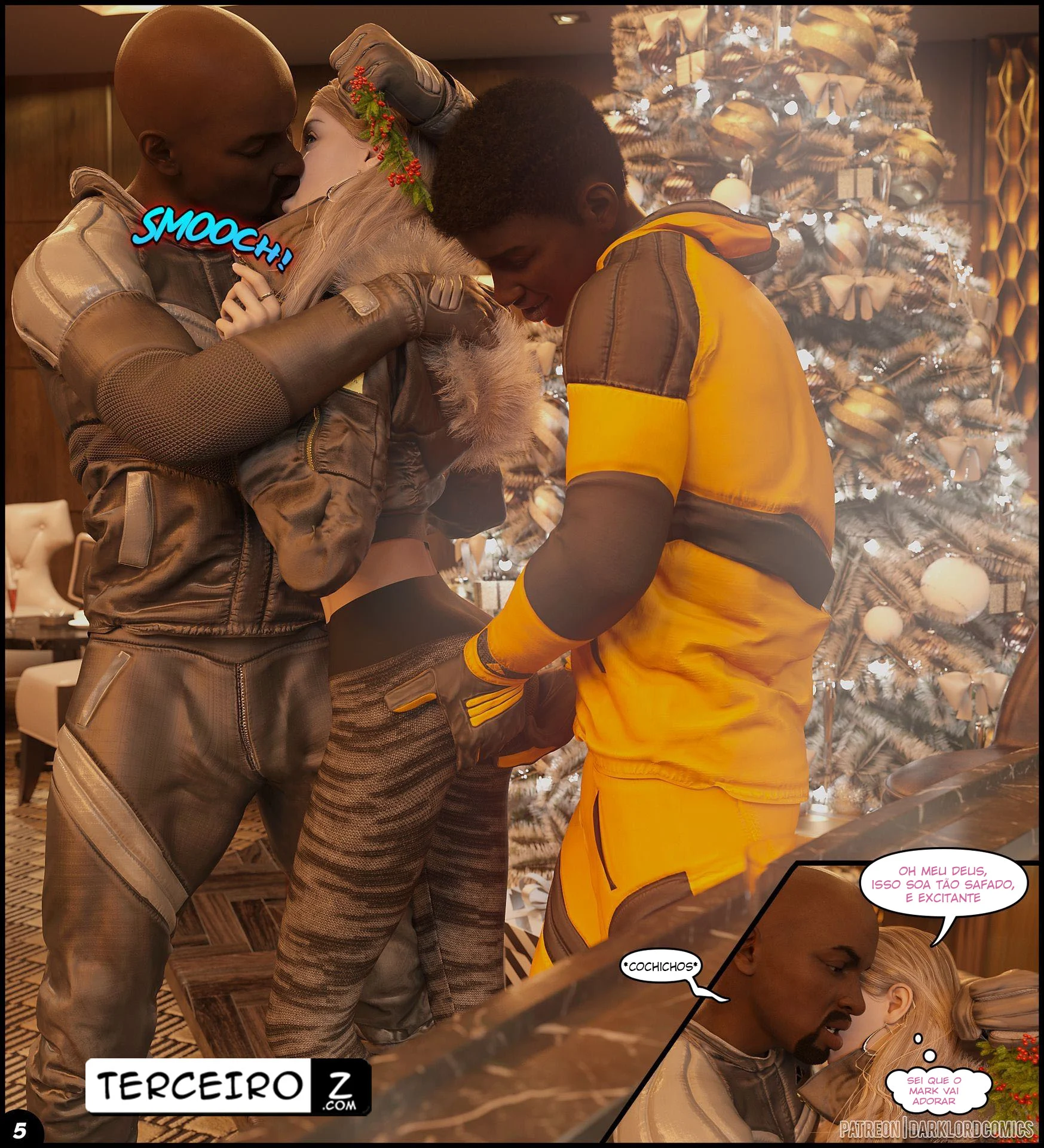 Rose Goes Skiing – Hentai Interracial – Quadrinho Completo