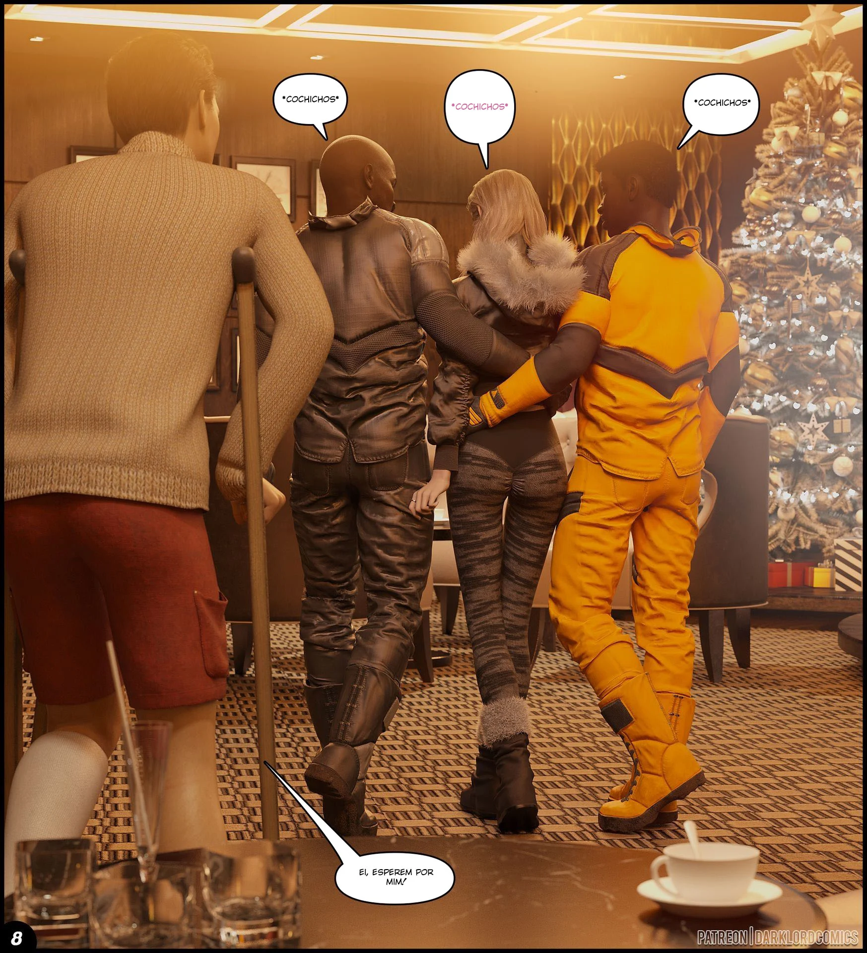 Rose Goes Skiing – Hentai Interracial – Quadrinho Completo