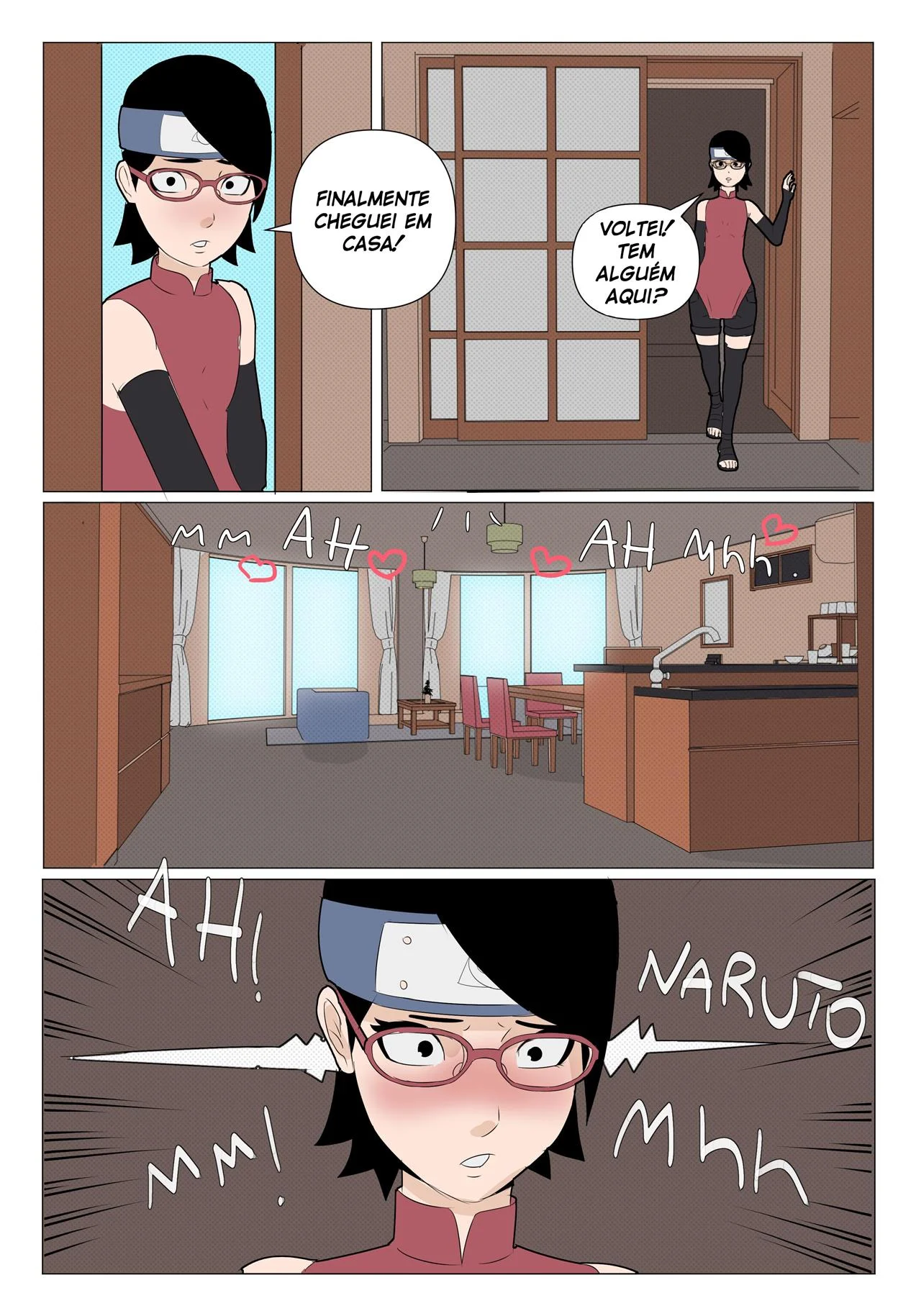 Sarada em busca do Mangekyo Sharingan 3 – Hentai – PT-BR