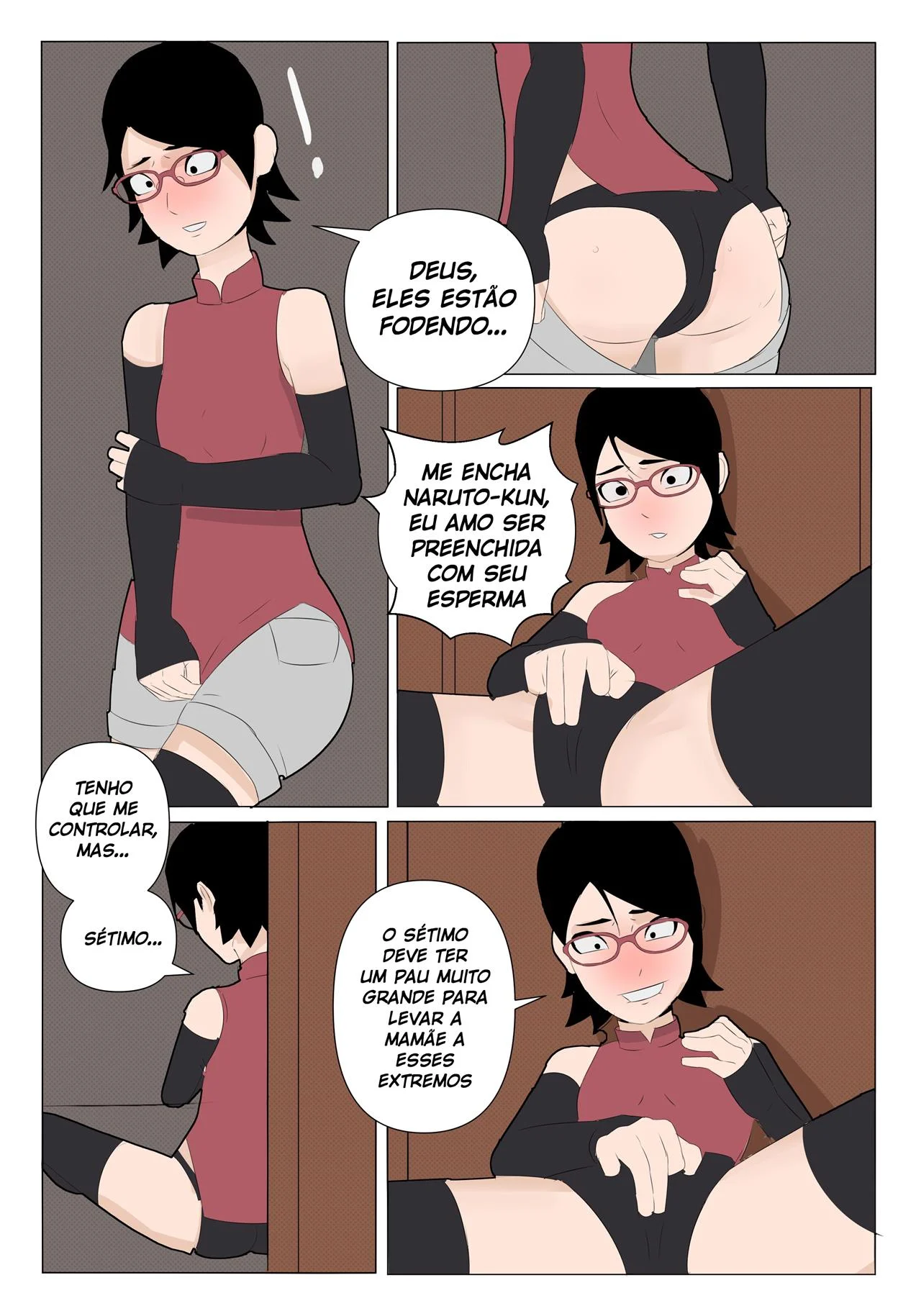 Sarada em busca do Mangekyo Sharingan 3 – Hentai – PT-BR