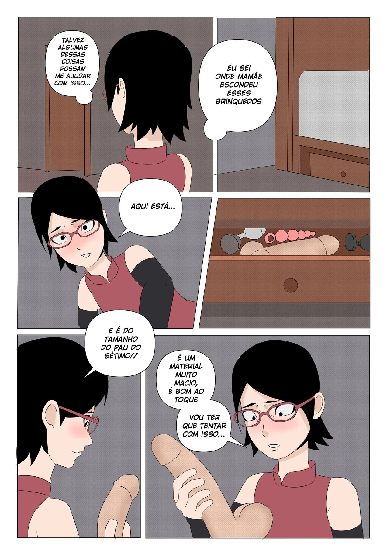 Sarada em busca do Mangekyo Sharingan 3 – Hentai – PT-BR