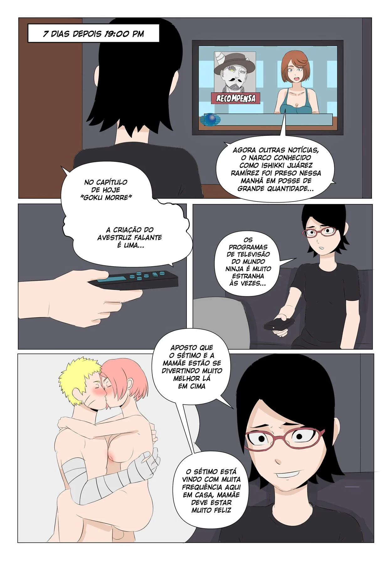 Sarada em busca do Mangekyo Sharingan 4 – Sarada Hentai – Versão PT-BR