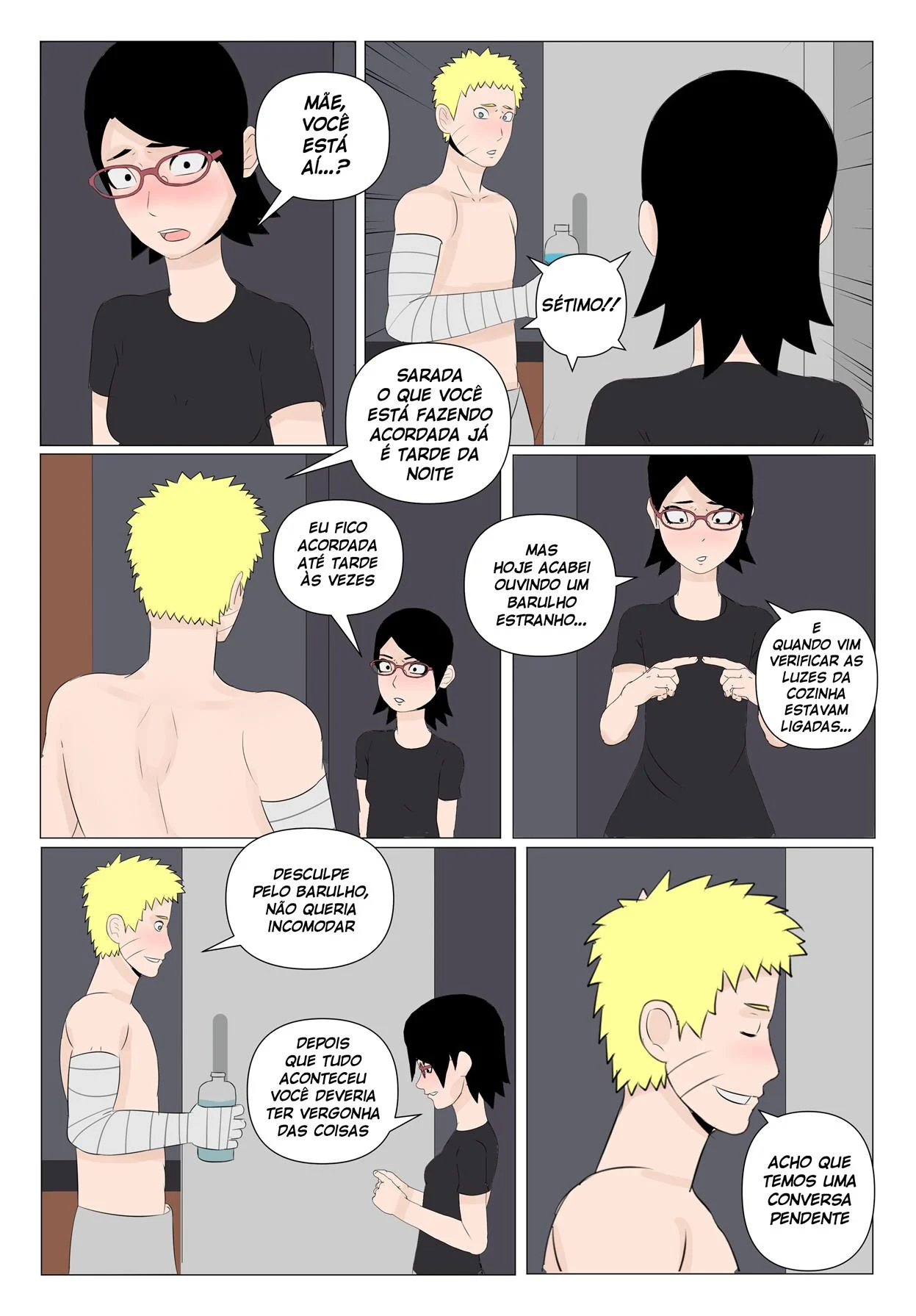 Sarada em busca do Mangekyo Sharingan 4 – Sarada Hentai – Versão PT-BR