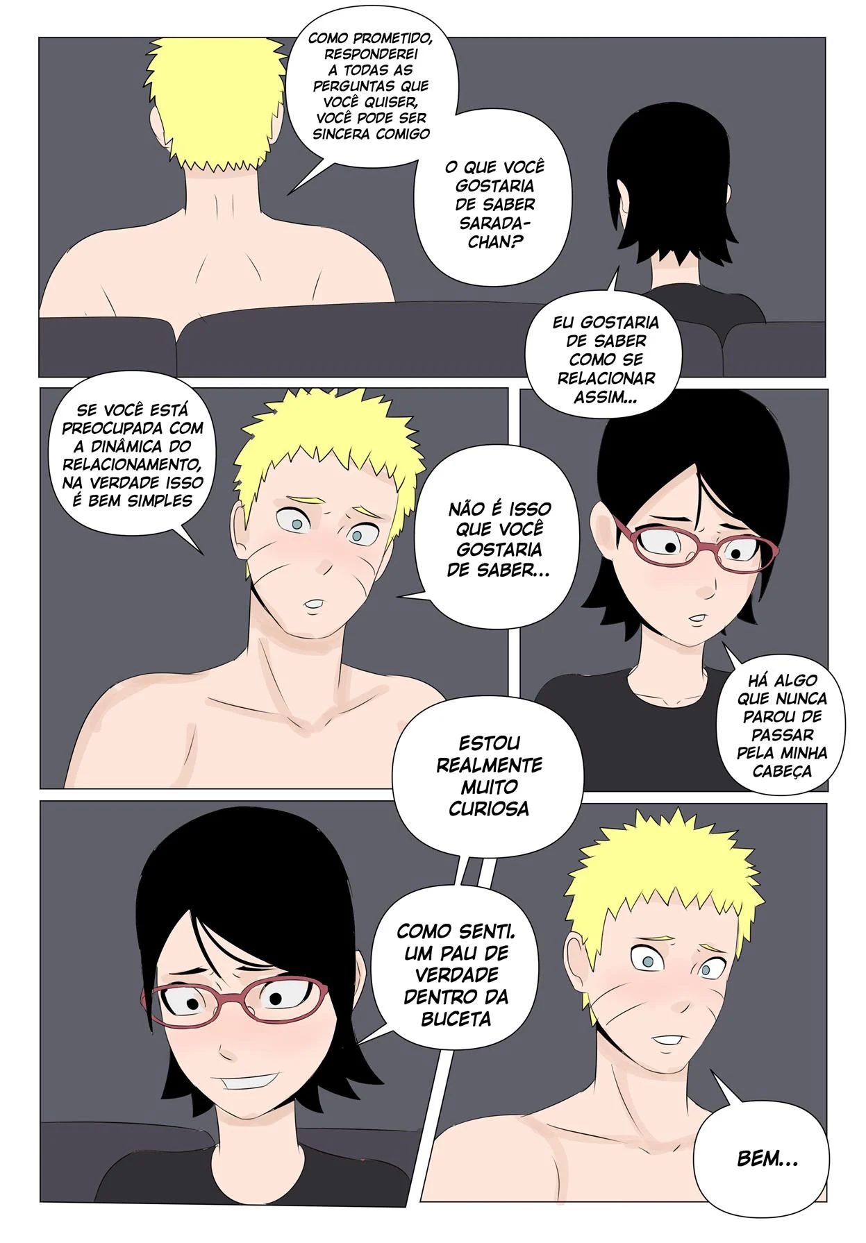 Sarada em busca do Mangekyo Sharingan 4 – Sarada Hentai – Versão PT-BR