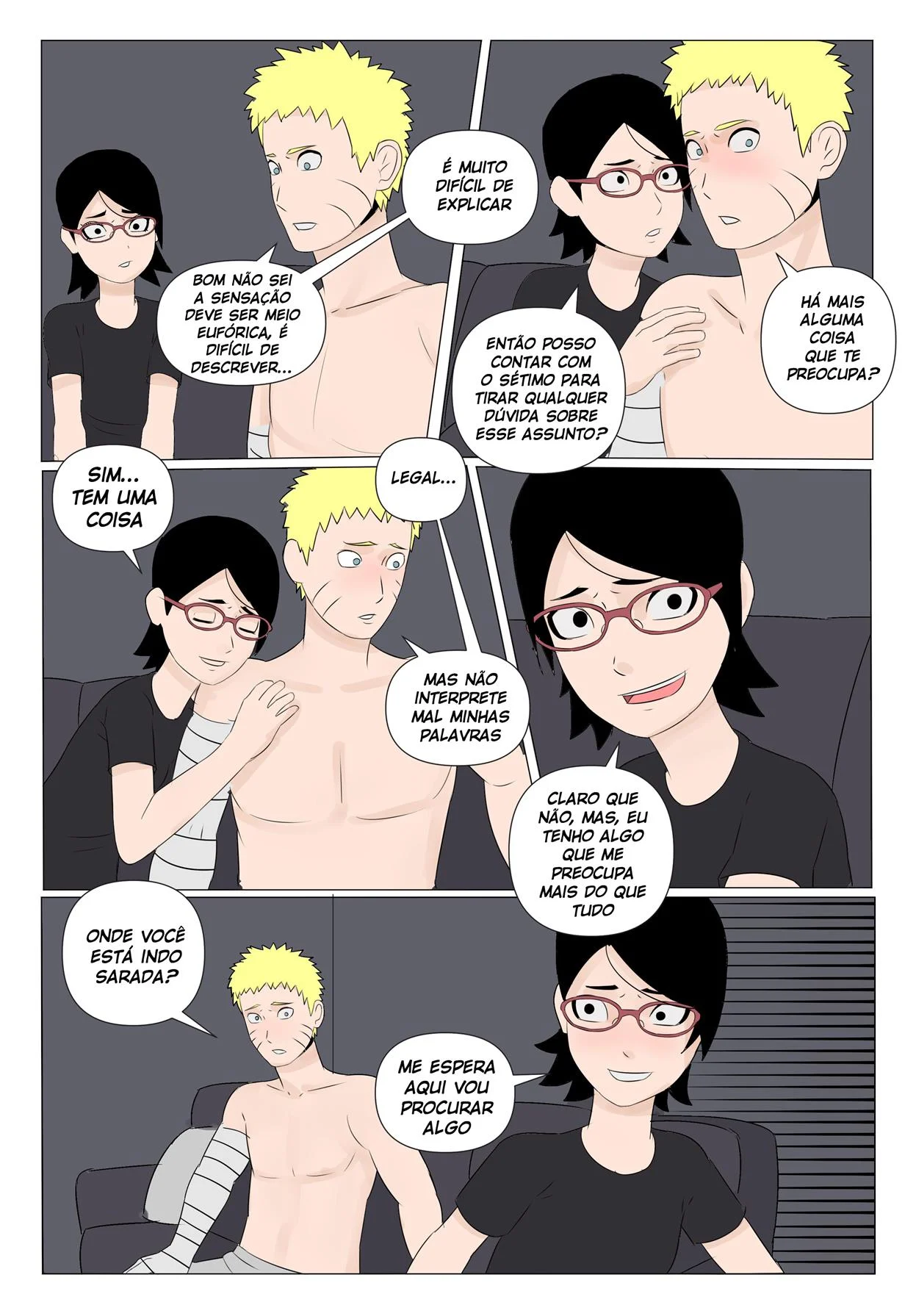 Sarada em busca do Mangekyo Sharingan 4 – Sarada Hentai – Versão PT-BR