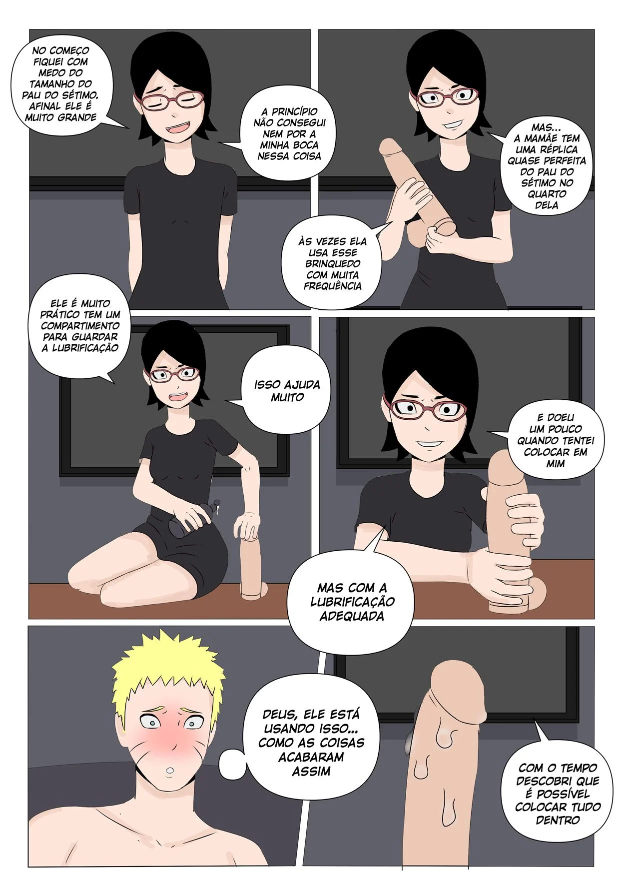 Sarada em busca do Mangekyo Sharingan 4 – Sarada Hentai – Versão PT-BR