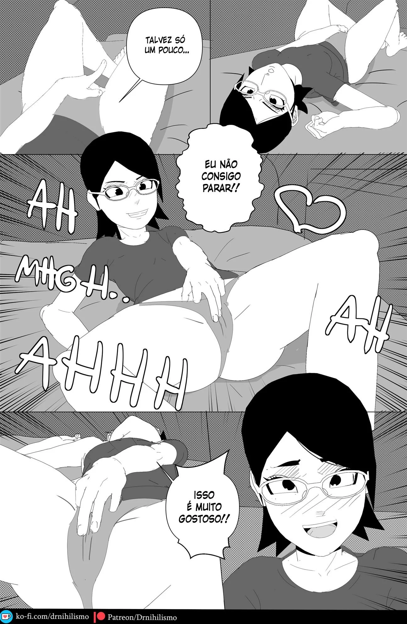 Sarada em busca do Mangekyo Sharingan – HQ Hentai – Desenho de Sexo