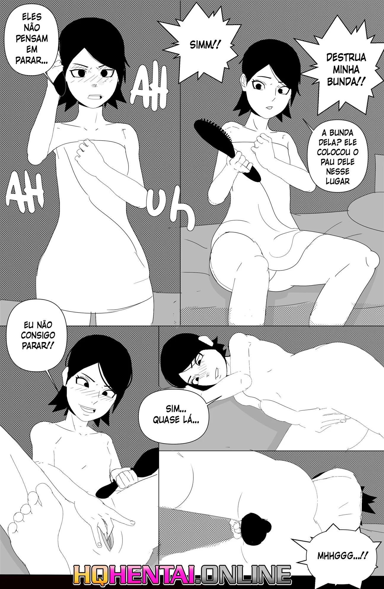 Sarada em busca do Mangekyo Sharingan – HQ Hentai – Desenho de Sexo