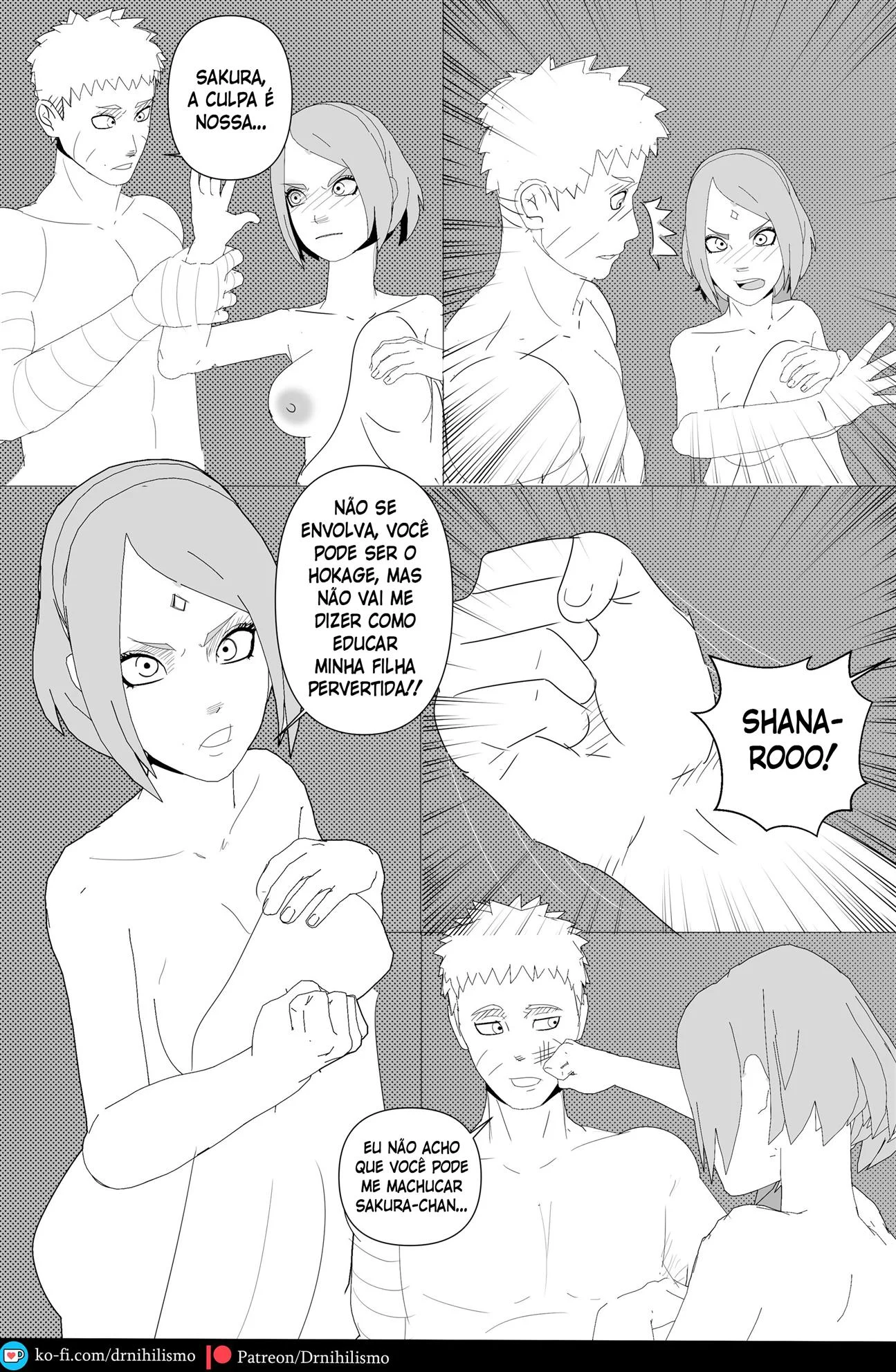 Sarada em busca do Mangekyo Sharingan – HQ Hentai – Desenho de Sexo