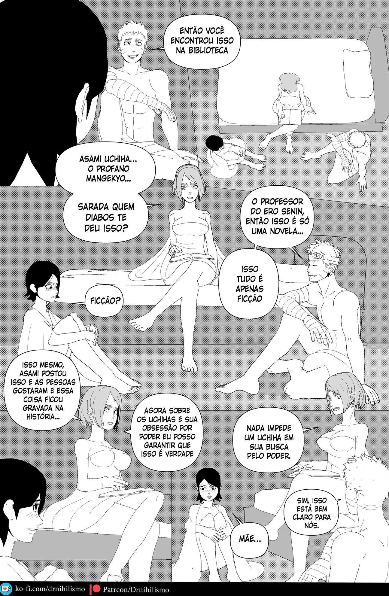 Sarada em busca do Mangekyo Sharingan – HQ Hentai – Desenho de Sexo