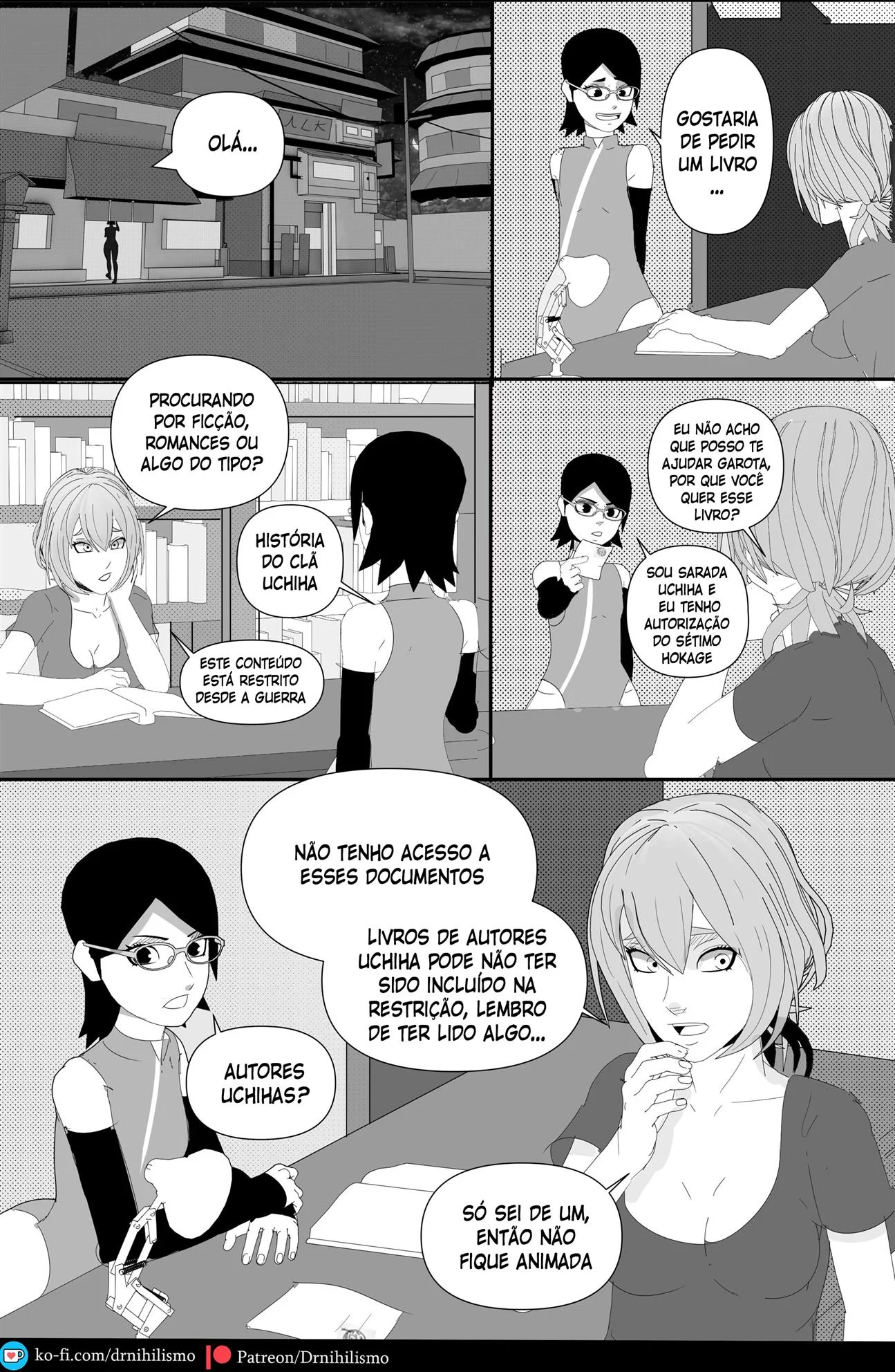 Sarada em busca do Mangekyo Sharingan – HQ Hentai – Desenho de Sexo