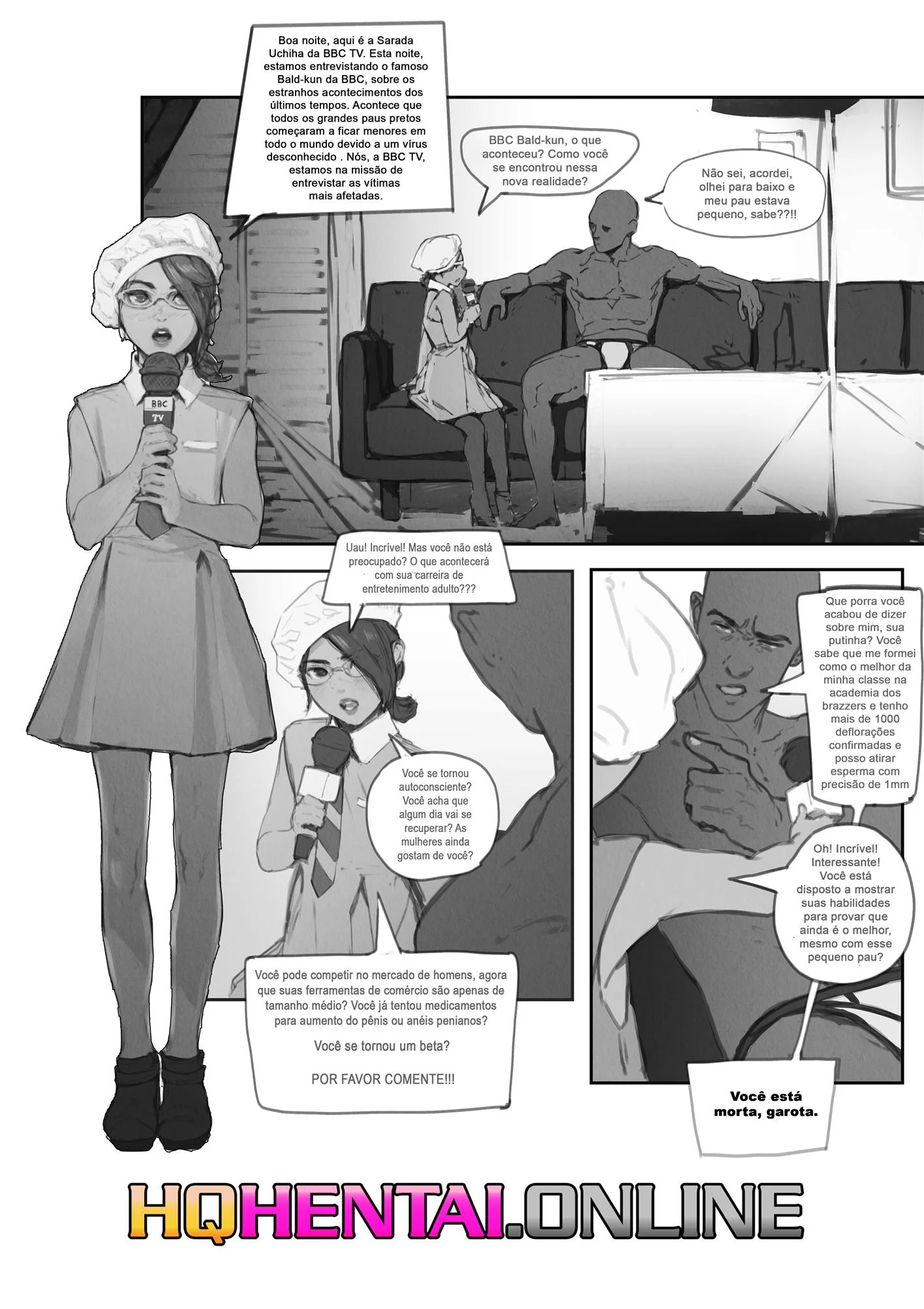 Sarada entrevista um ator pornô – Hentai – Quadrinho Completo